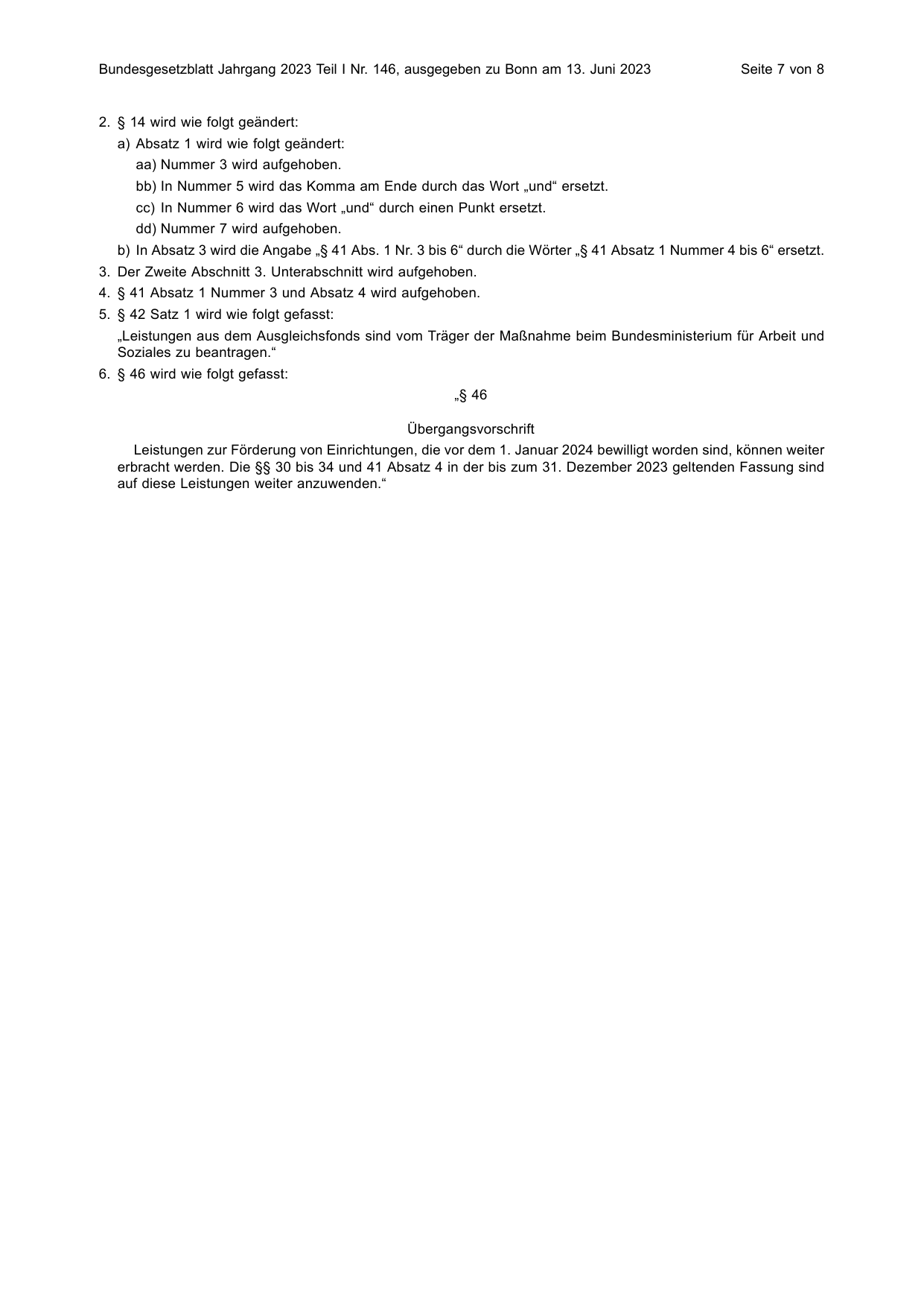 BGBl. 2023, Seite 7 — Originalseite als Abbildung