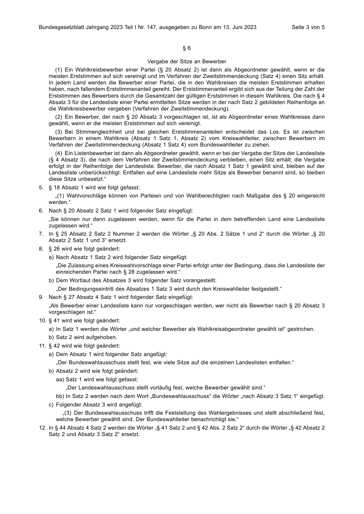 BGBl. 2023, Seite 3 — Originalseite als Abbildung