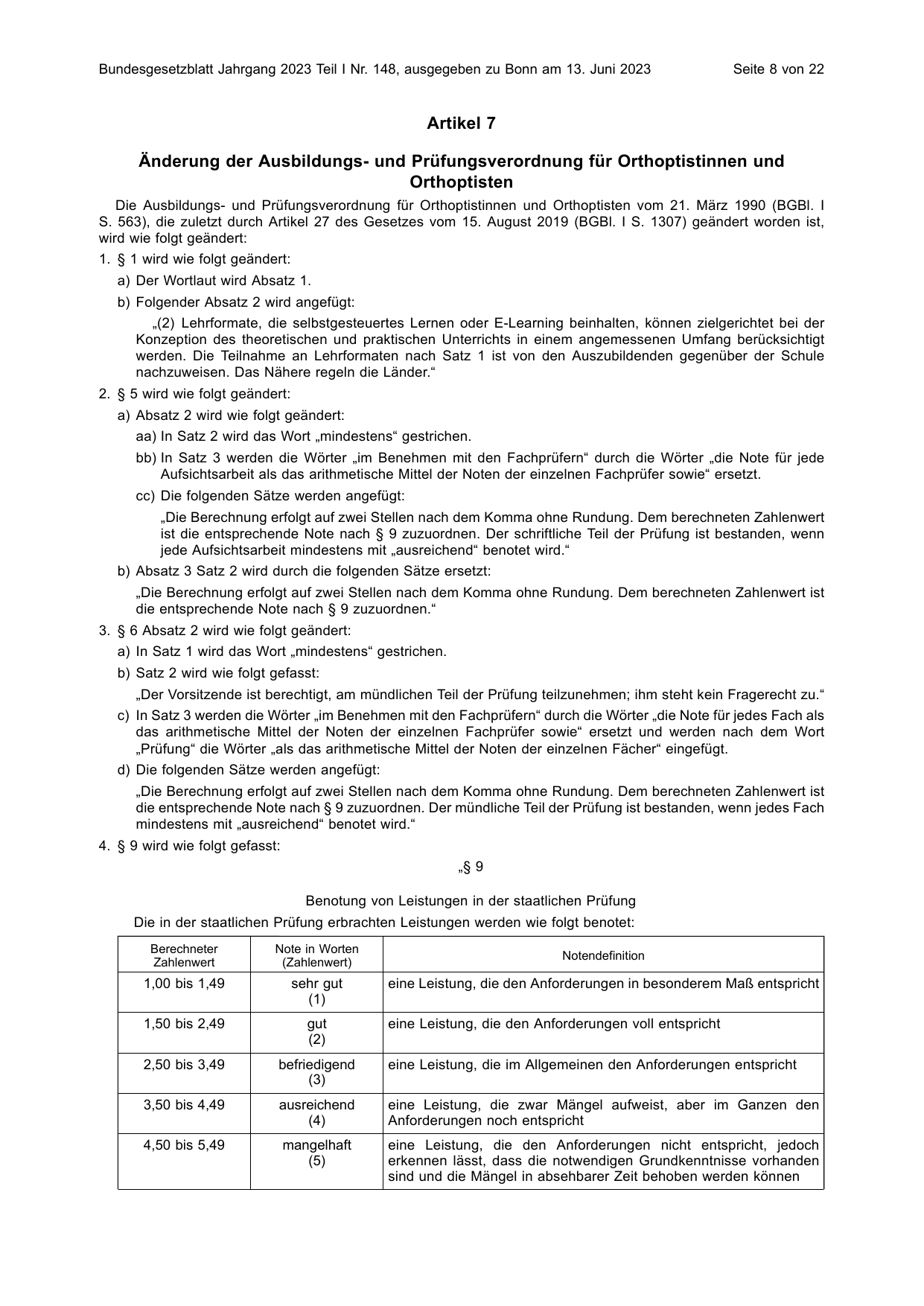 BGBl. 2023, Seite 8 — Originalseite als Abbildung