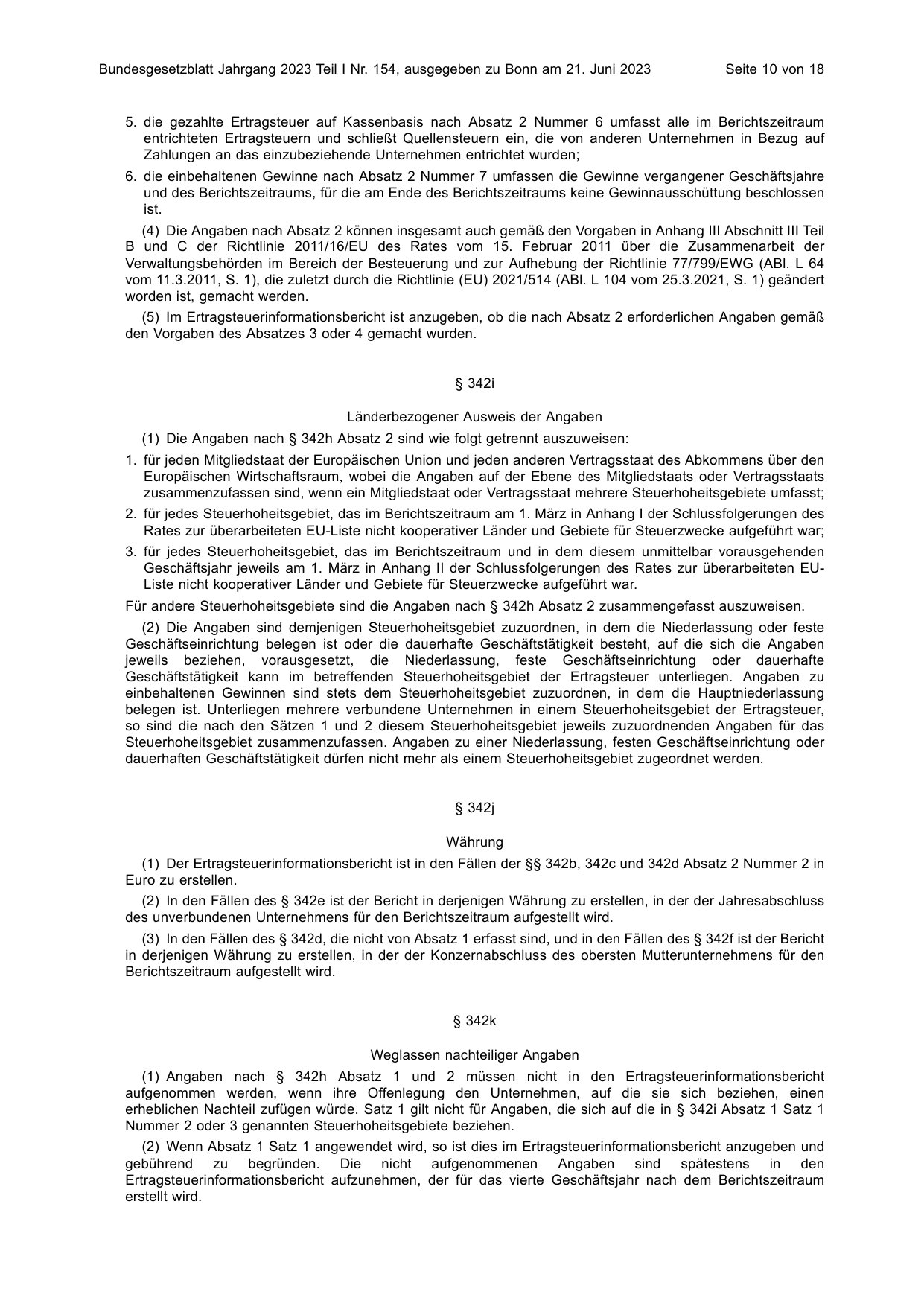 BGBl. 2023, Seite 10 — Originalseite als Abbildung