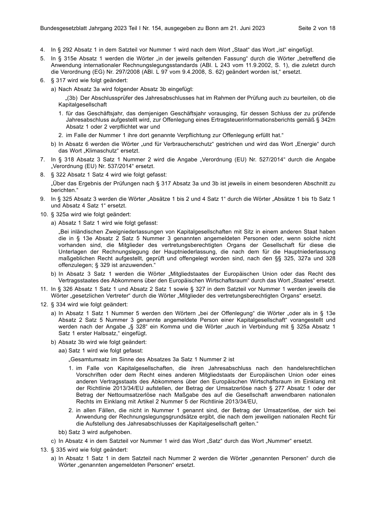 BGBl. 2023, Seite 2 — Originalseite als Abbildung