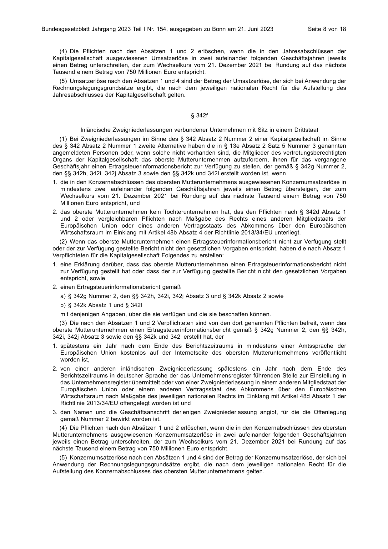 BGBl. 2023, Seite 8 — Originalseite als Abbildung