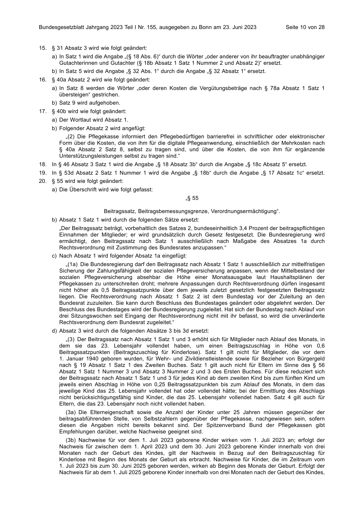 BGBl. 2023, Seite 10 — Originalseite als Abbildung
