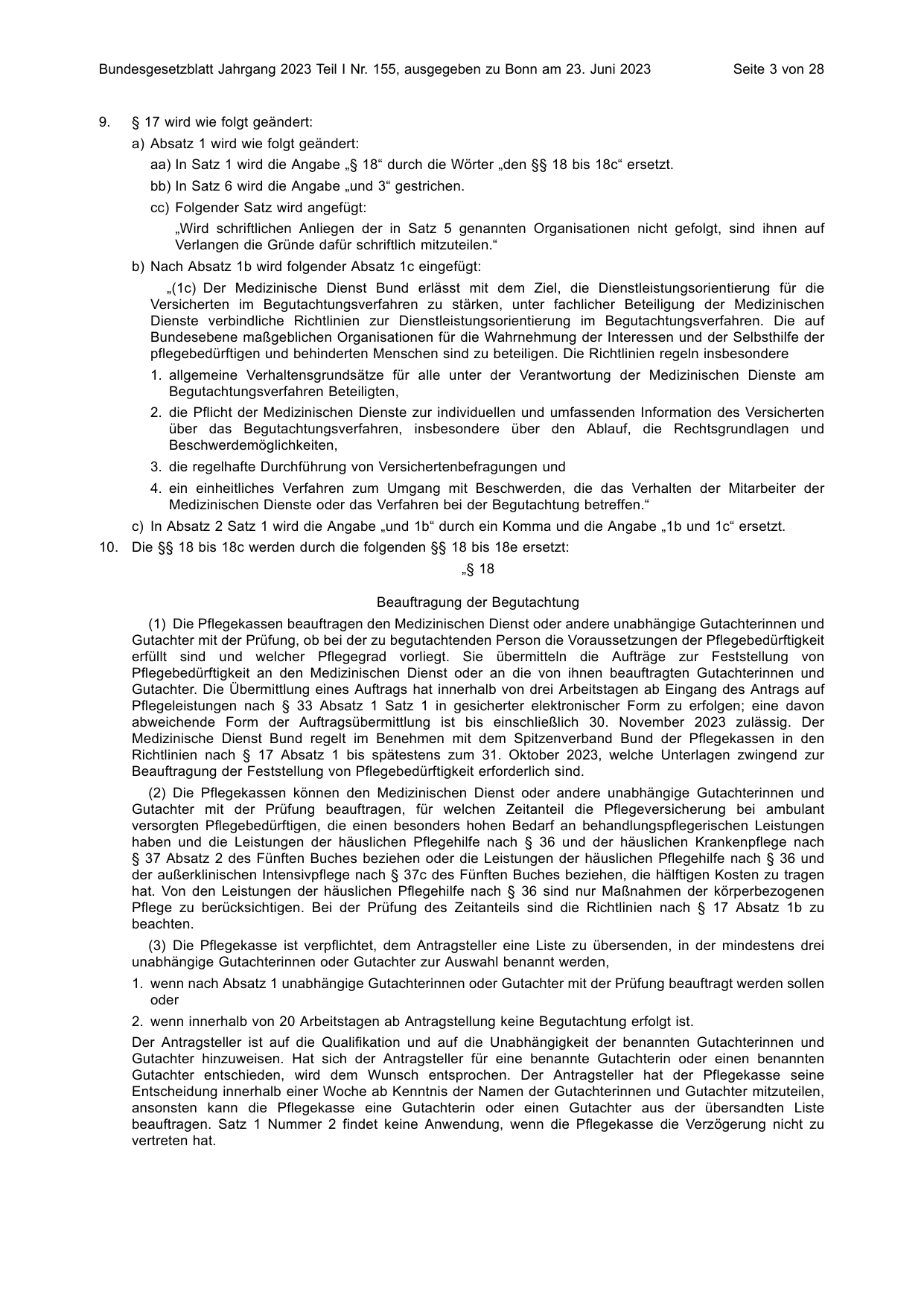BGBl. 2023, Seite 3 — Originalseite als Abbildung