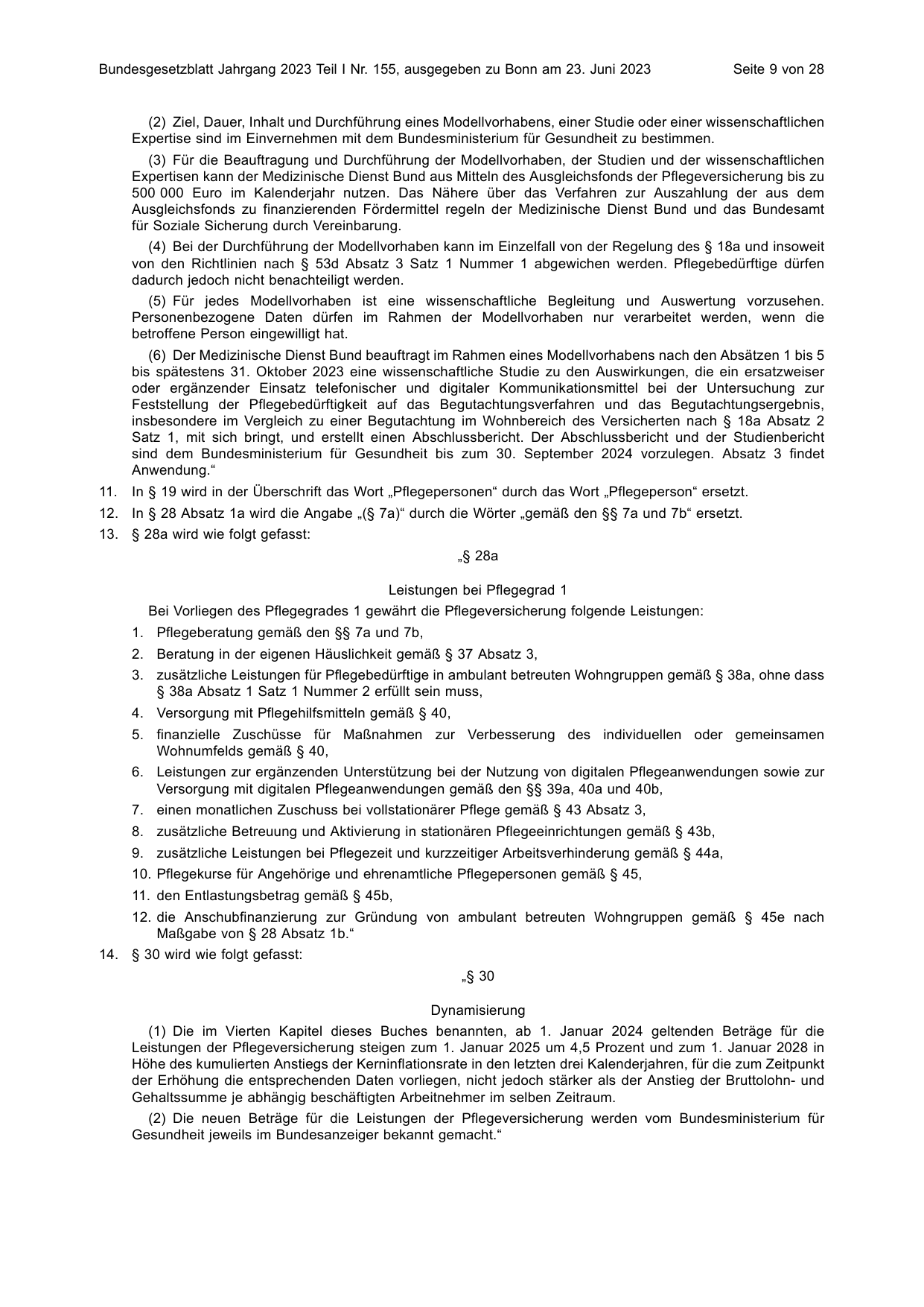 BGBl. 2023, Seite 9 — Originalseite als Abbildung