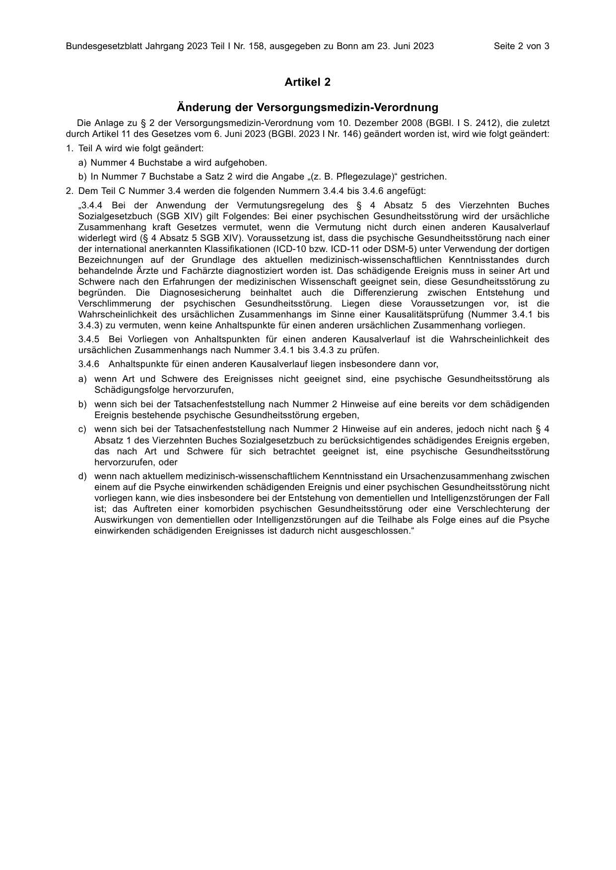 BGBl. 2023, Seite 2 — Originalseite als Abbildung
