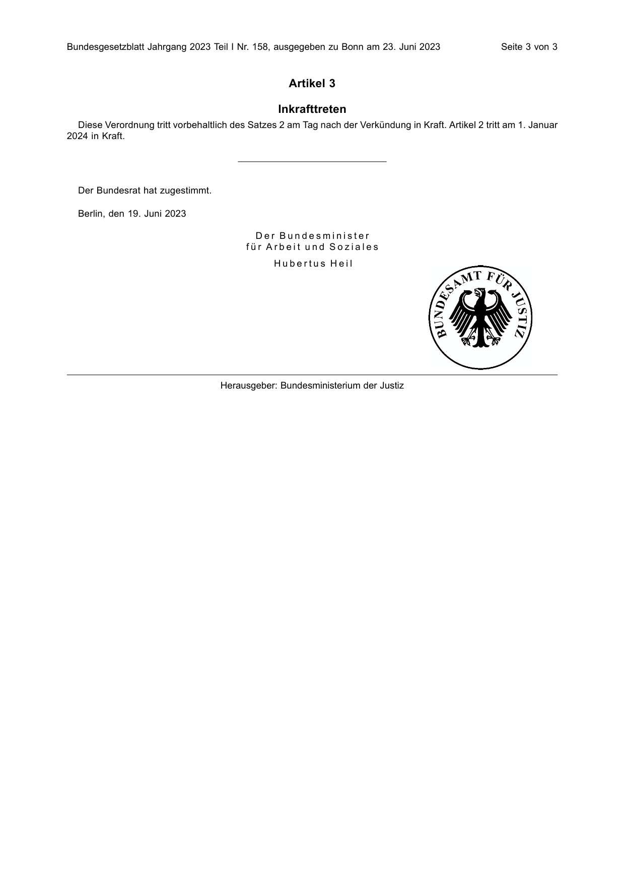 BGBl. 2023, Seite 3 — Originalseite als Abbildung