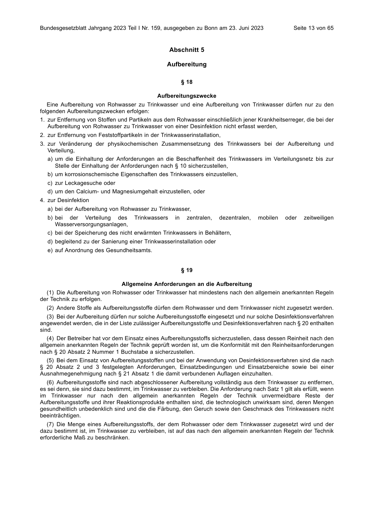 BGBl. 2023, Seite 13 — Originalseite als Abbildung