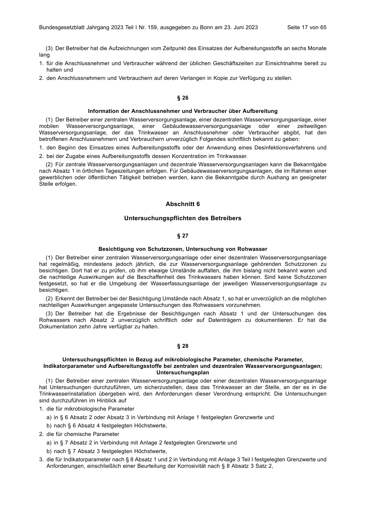 BGBl. 2023, Seite 17 — Originalseite als Abbildung