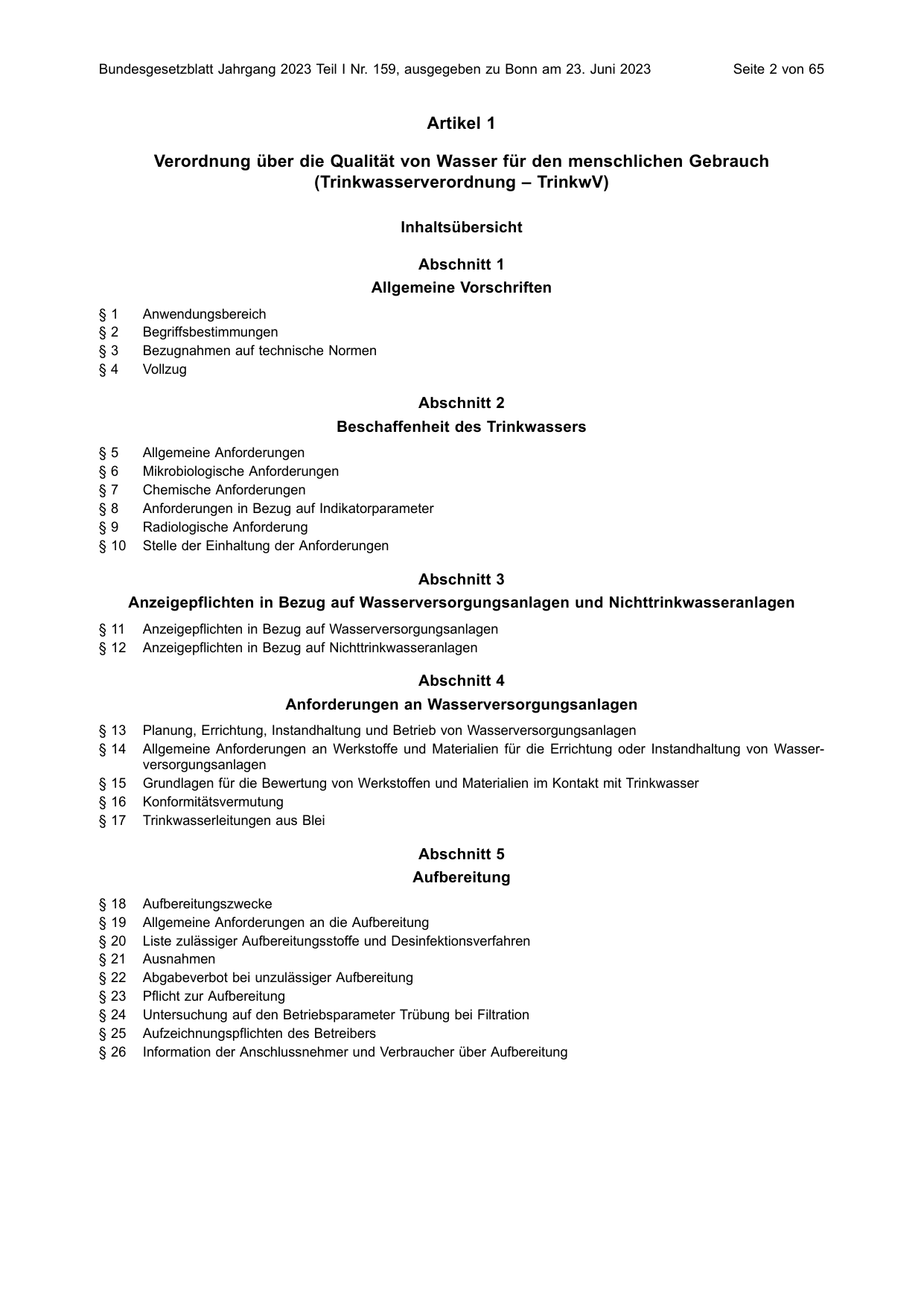 BGBl. 2023, Seite 2 — Originalseite als Abbildung