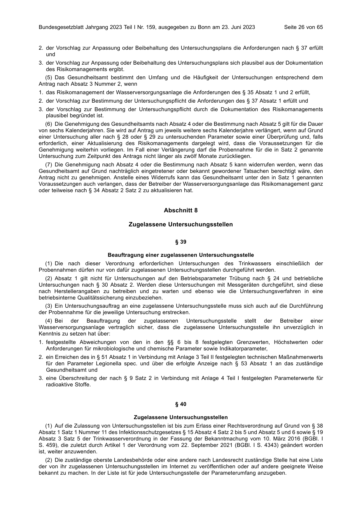BGBl. 2023, Seite 26 — Originalseite als Abbildung