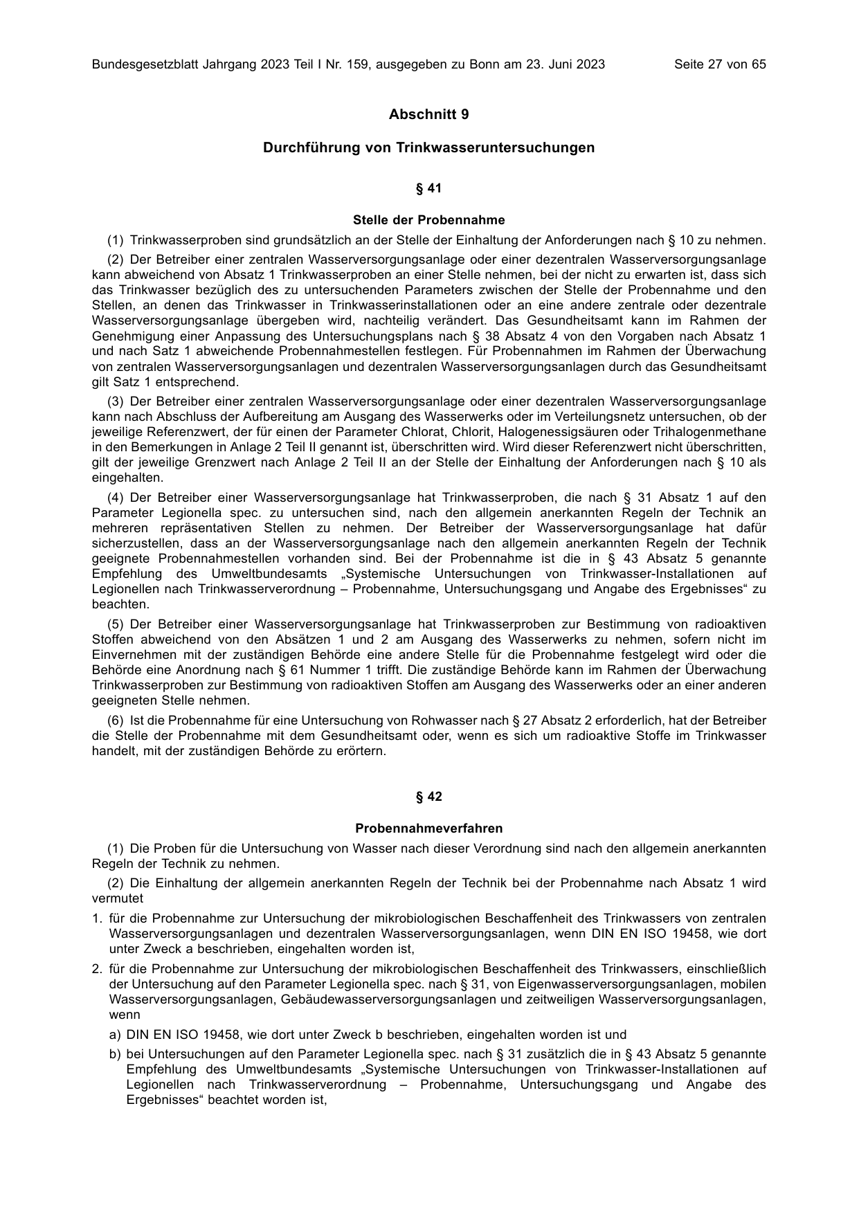BGBl. 2023, Seite 27 — Originalseite als Abbildung