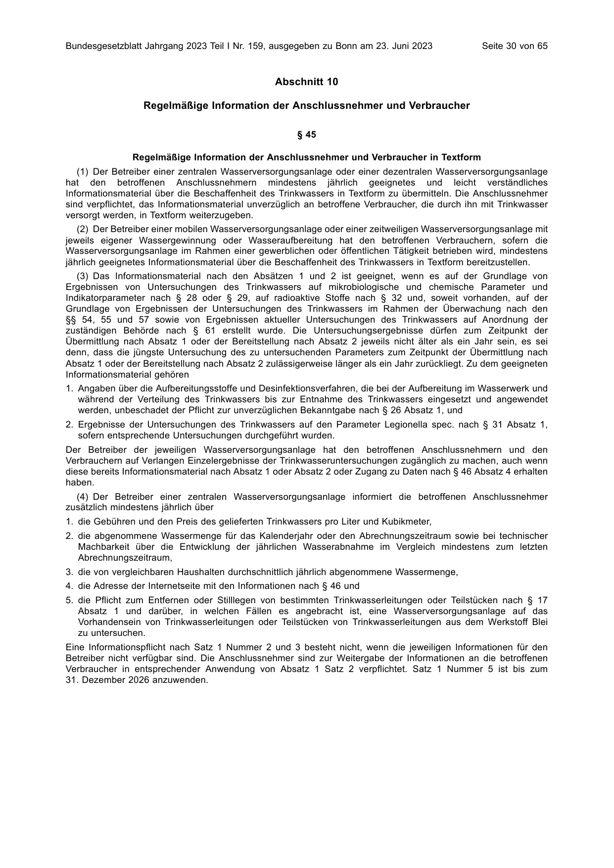 BGBl. 2023, Seite 30 — Originalseite als Abbildung