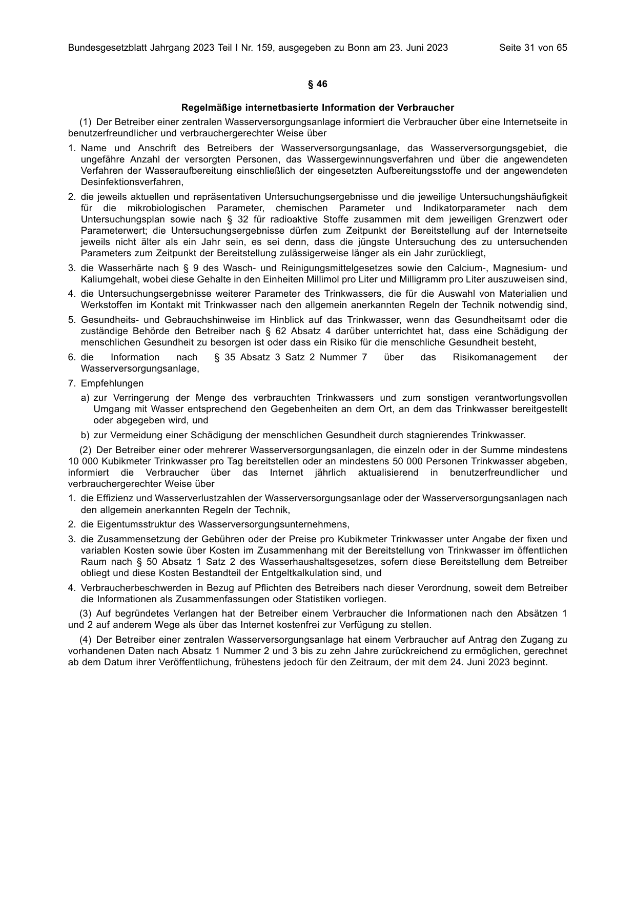 BGBl. 2023, Seite 31 — Originalseite als Abbildung
