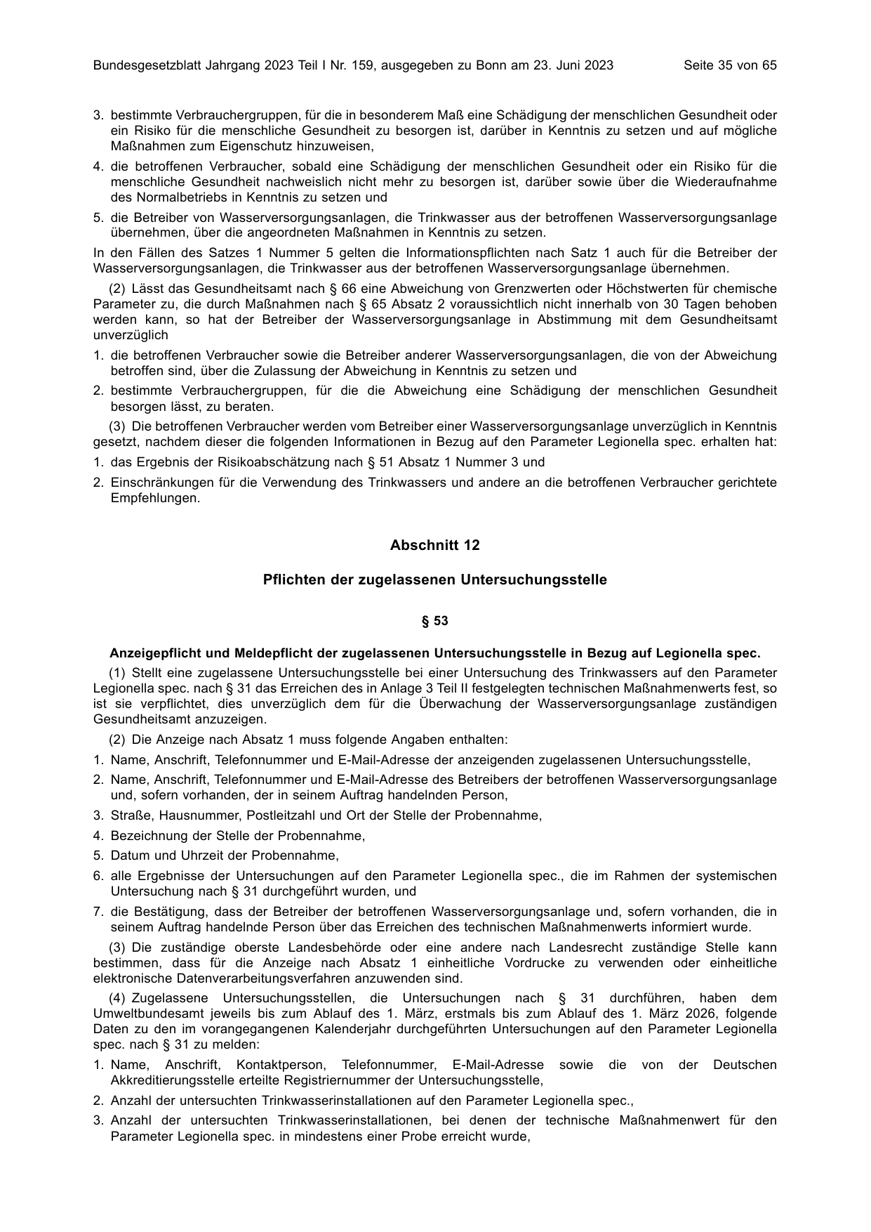 BGBl. 2023, Seite 35 — Originalseite als Abbildung