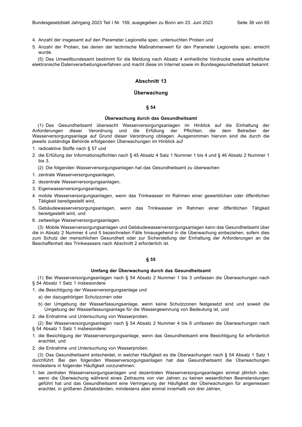 BGBl. 2023, Seite 36 — Originalseite als Abbildung