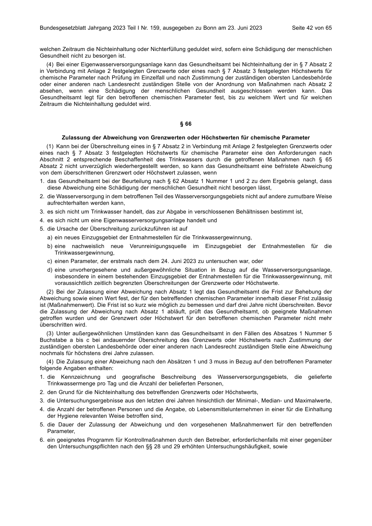 BGBl. 2023, Seite 42 — Originalseite als Abbildung