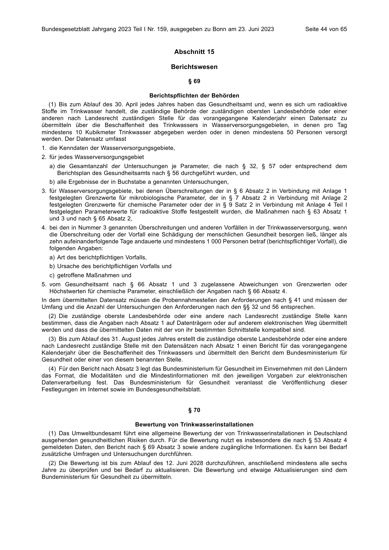 BGBl. 2023, Seite 44 — Originalseite als Abbildung