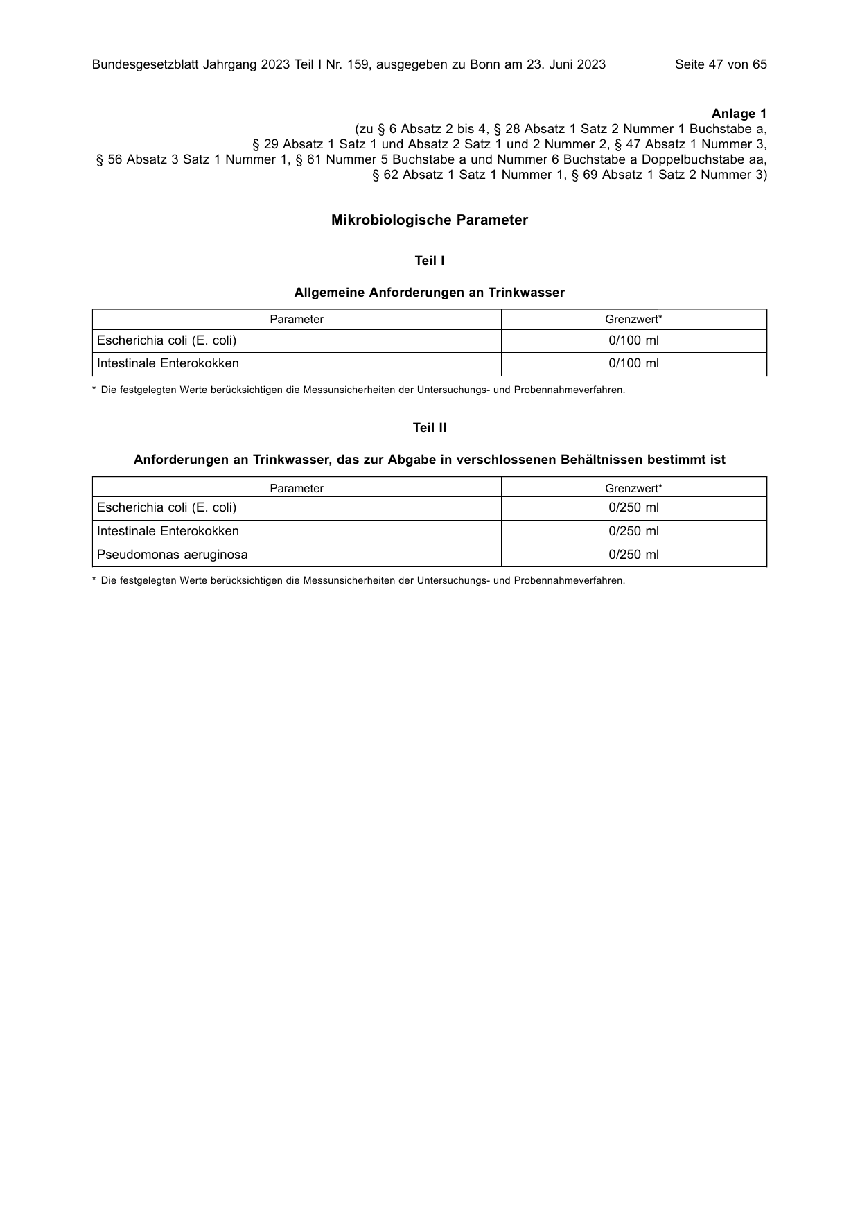 BGBl. 2023, Seite 47 — Originalseite als Abbildung