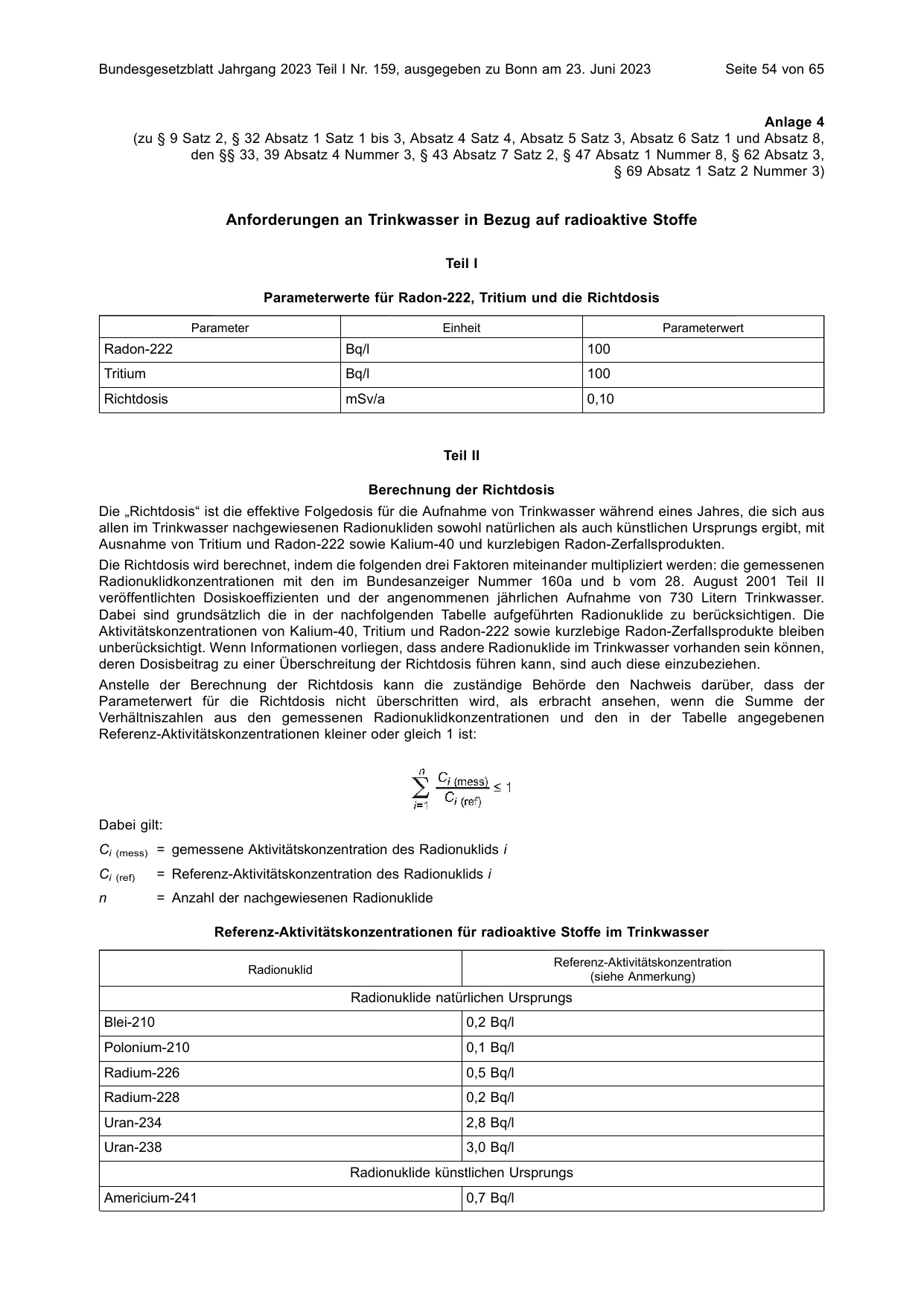 BGBl. 2023, Seite 54 — Originalseite als Abbildung