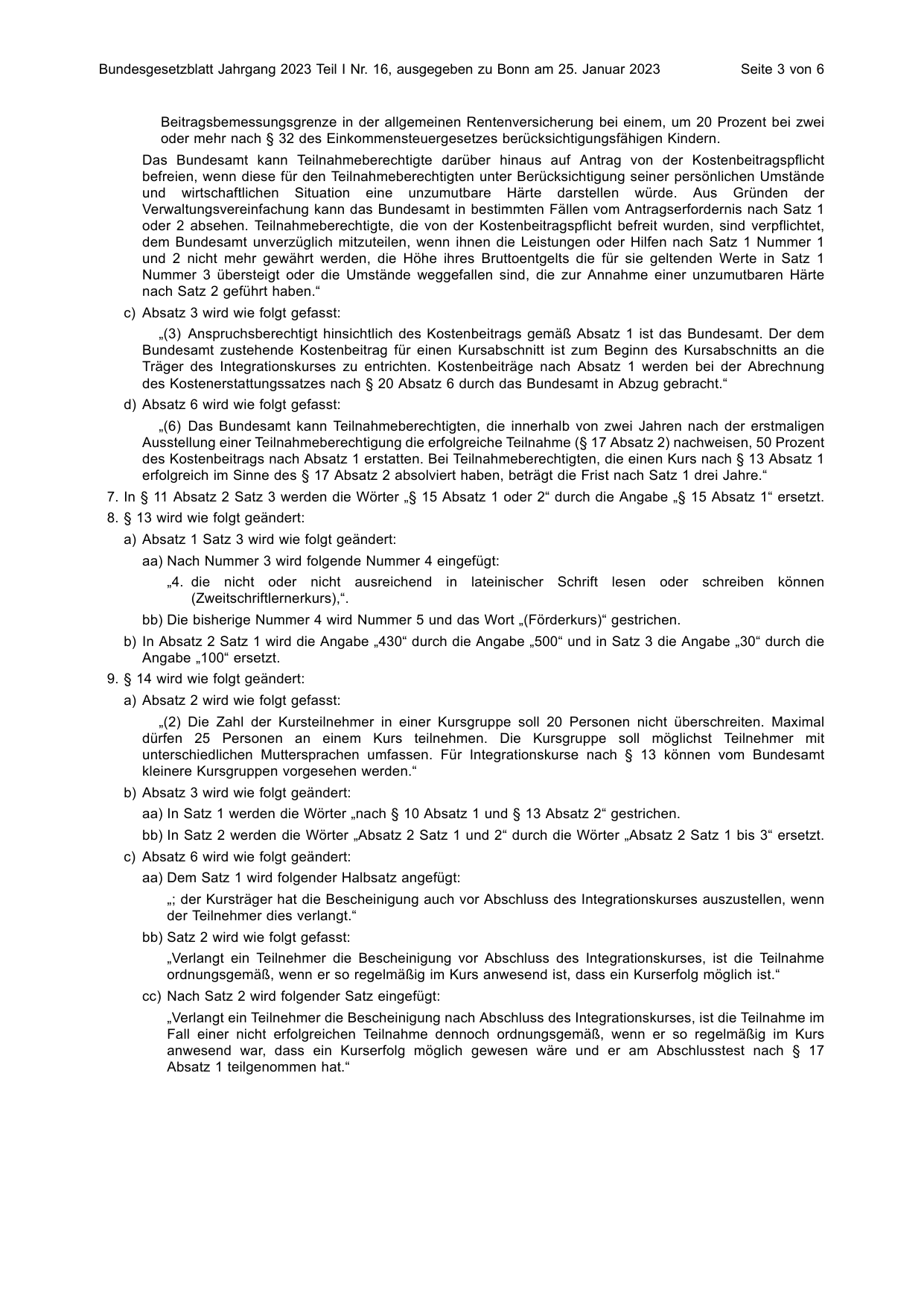 BGBl. 2023, Seite 3 — Originalseite als Abbildung