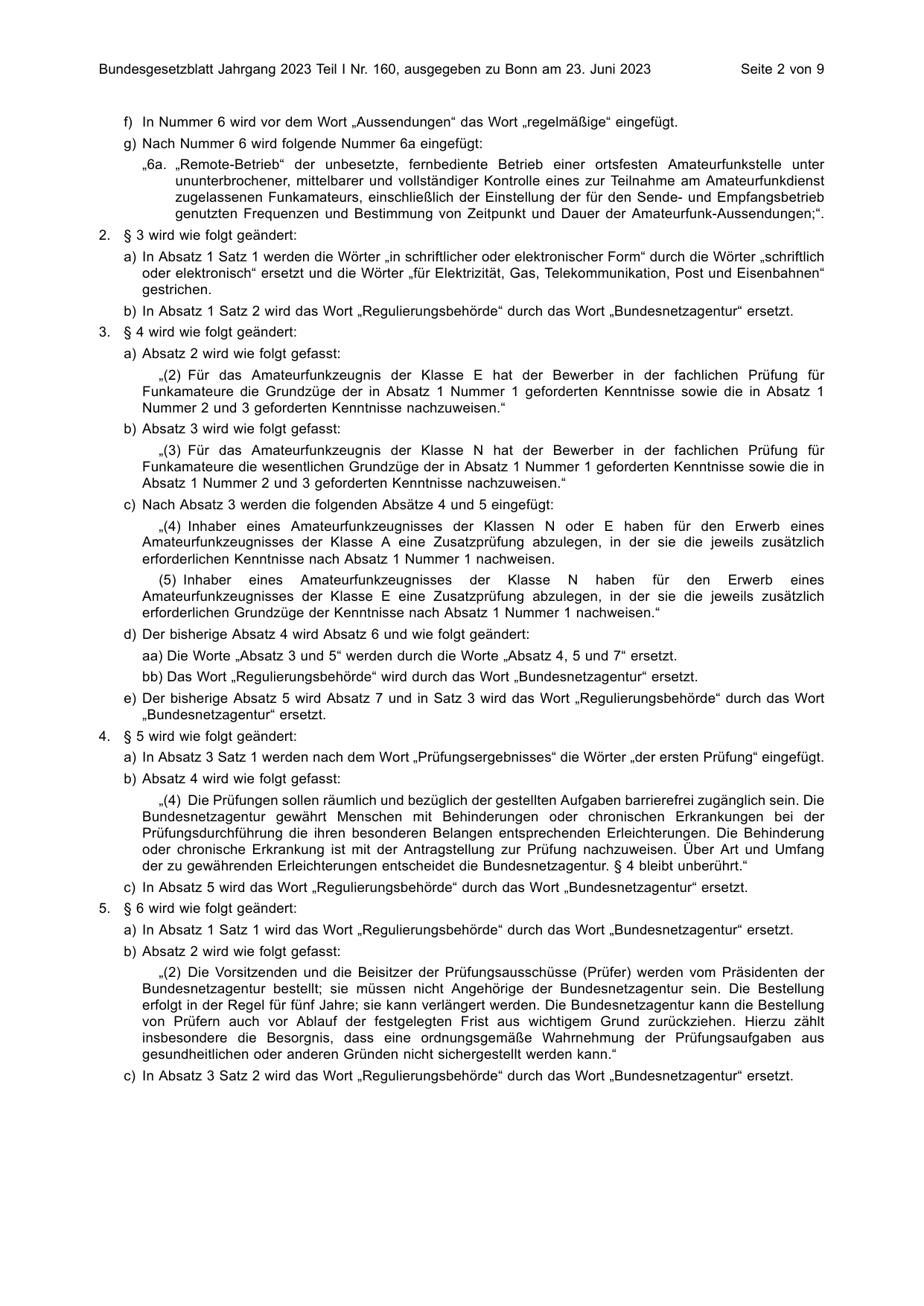 BGBl. 2023, Seite 2 — Originalseite als Abbildung
