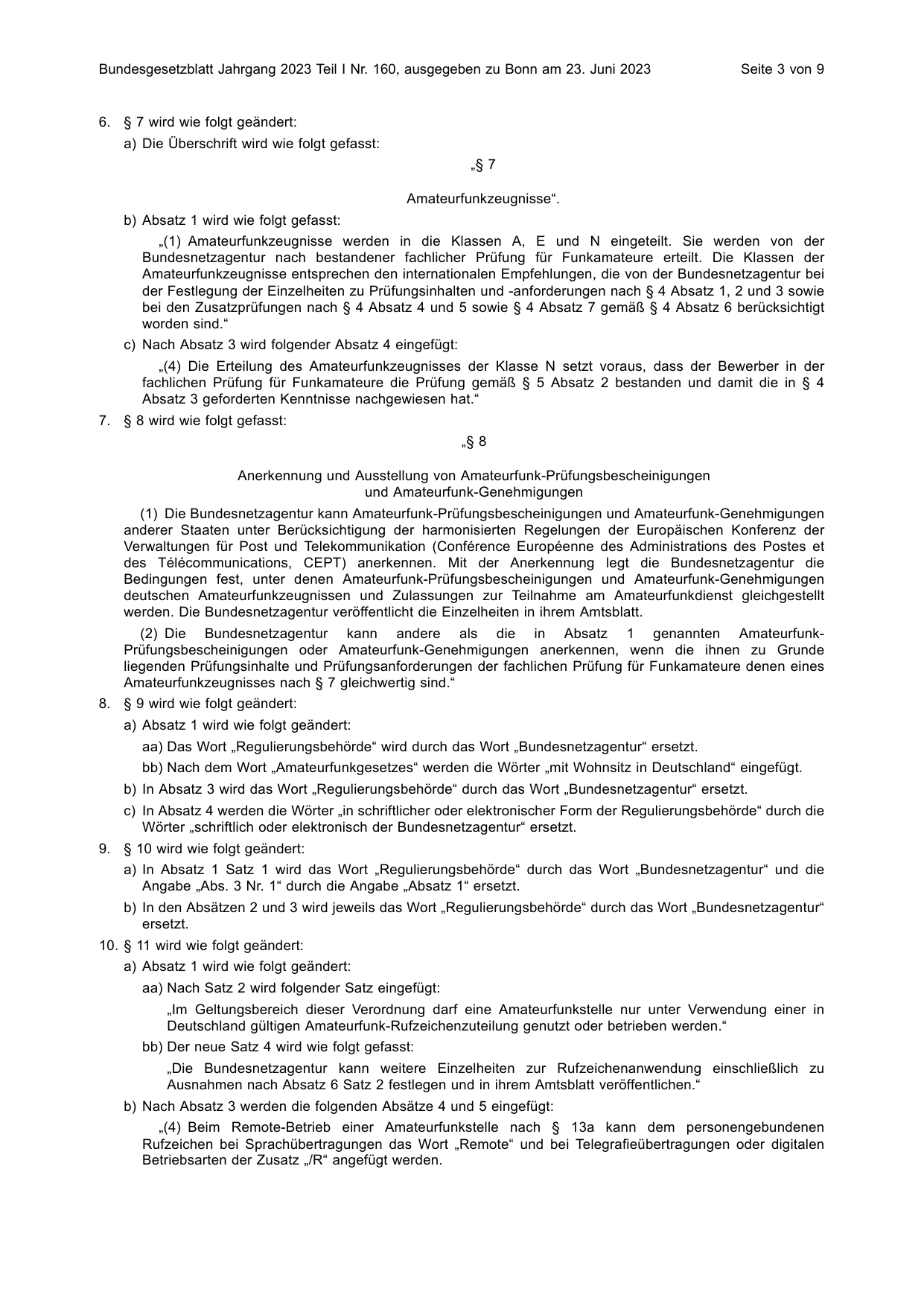 BGBl. 2023, Seite 3 — Originalseite als Abbildung