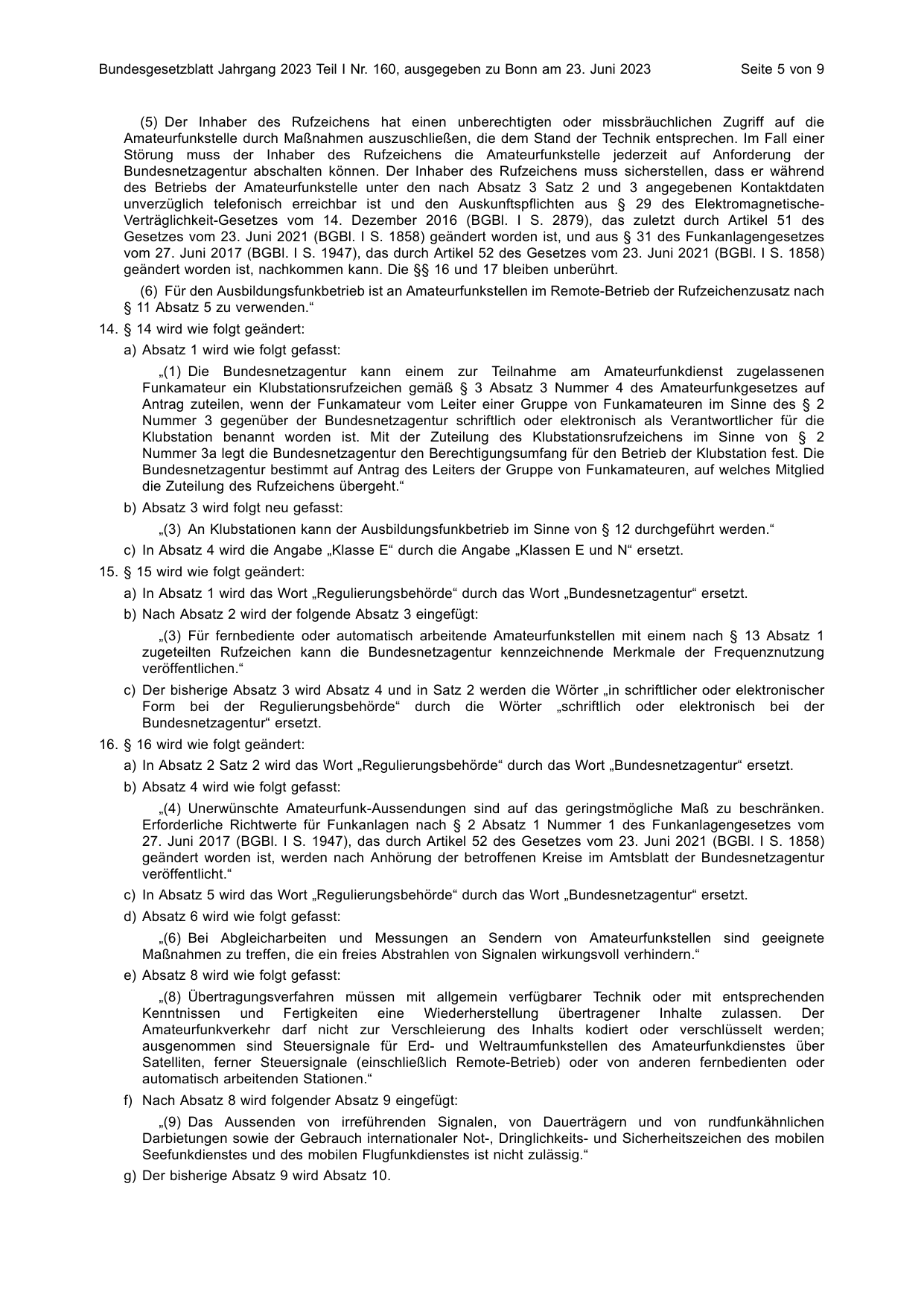 BGBl. 2023, Seite 5 — Originalseite als Abbildung
