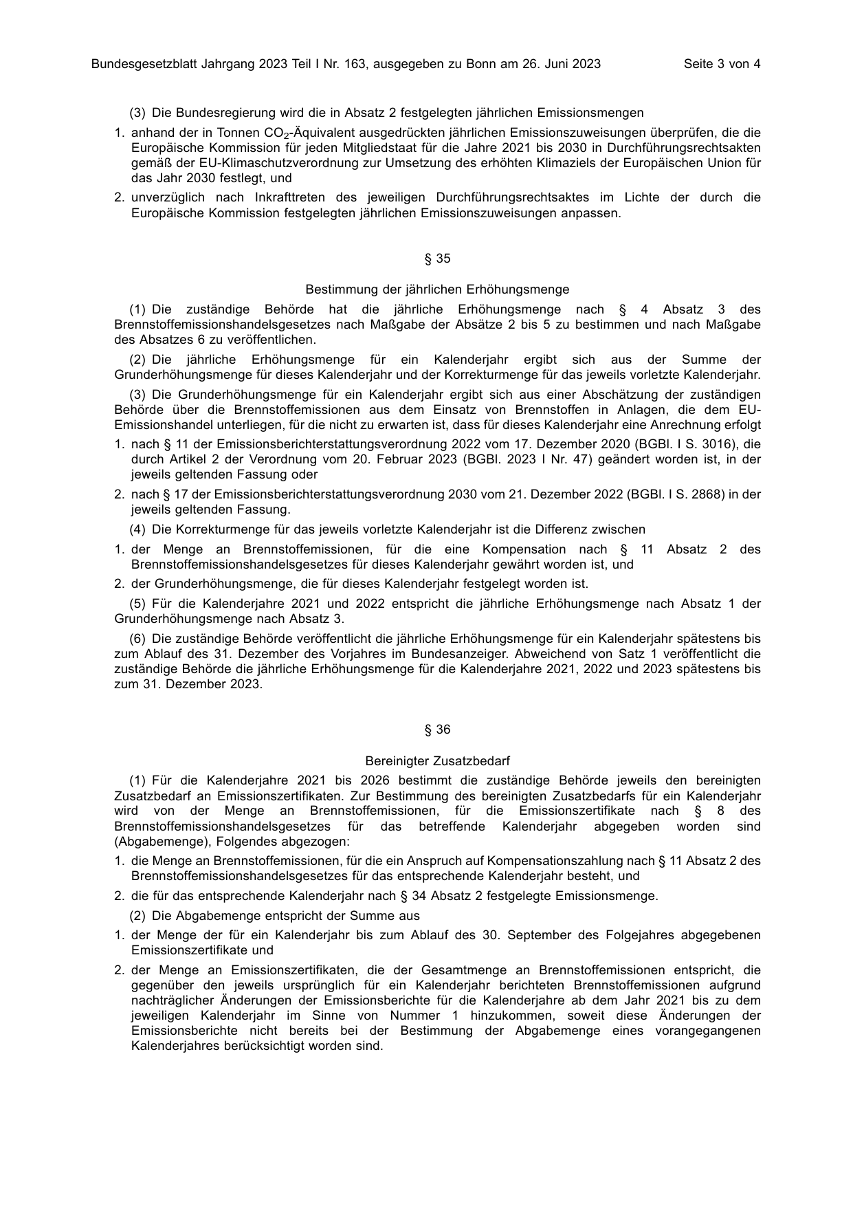 BGBl. 2023, Seite 3 — Originalseite als Abbildung