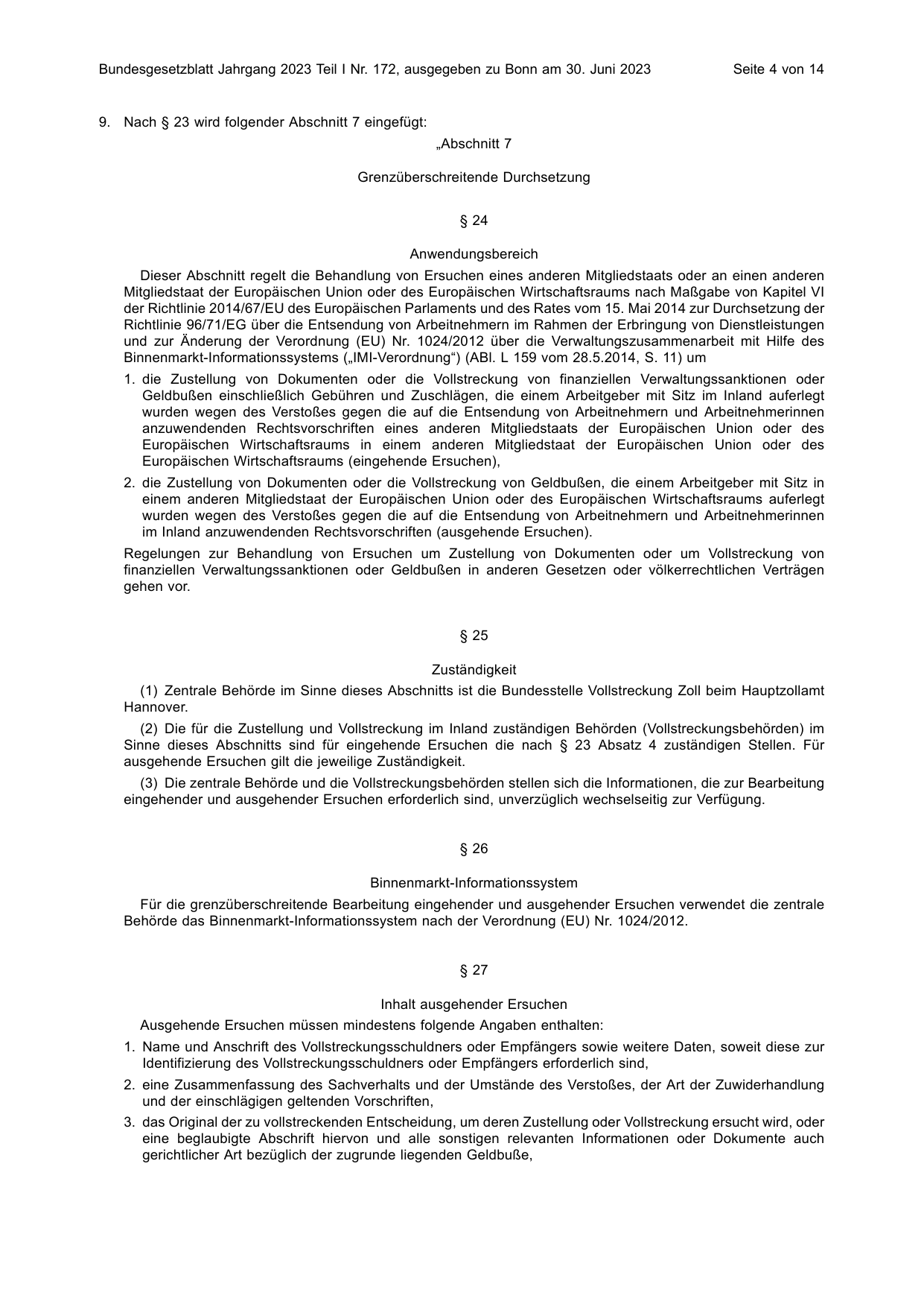 BGBl. 2023, Seite 4 — Originalseite als Abbildung