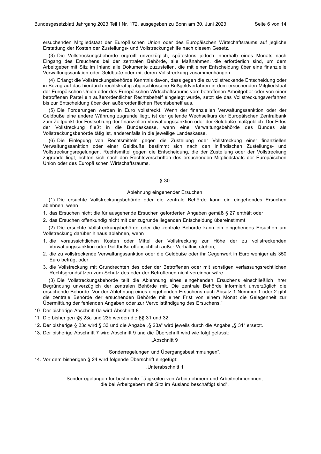BGBl. 2023, Seite 6 — Originalseite als Abbildung
