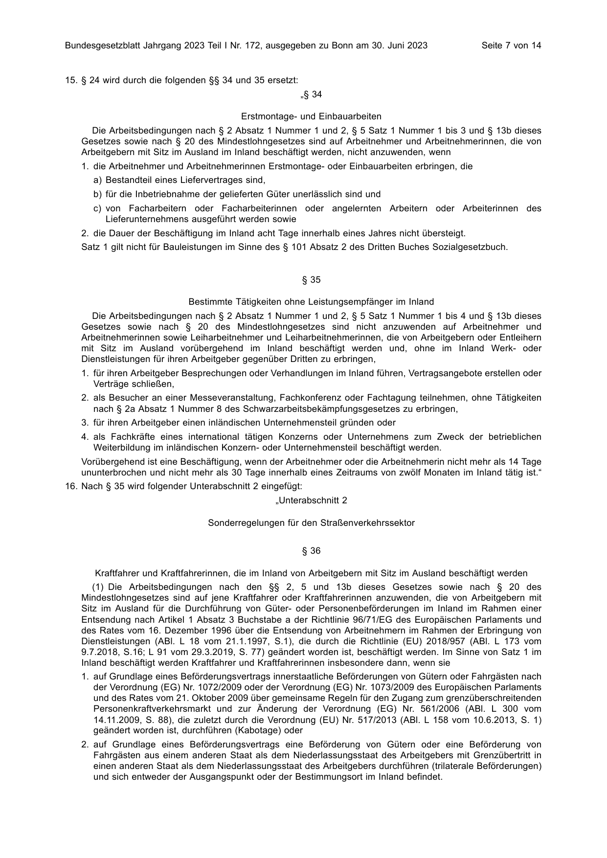 BGBl. 2023, Seite 7 — Originalseite als Abbildung