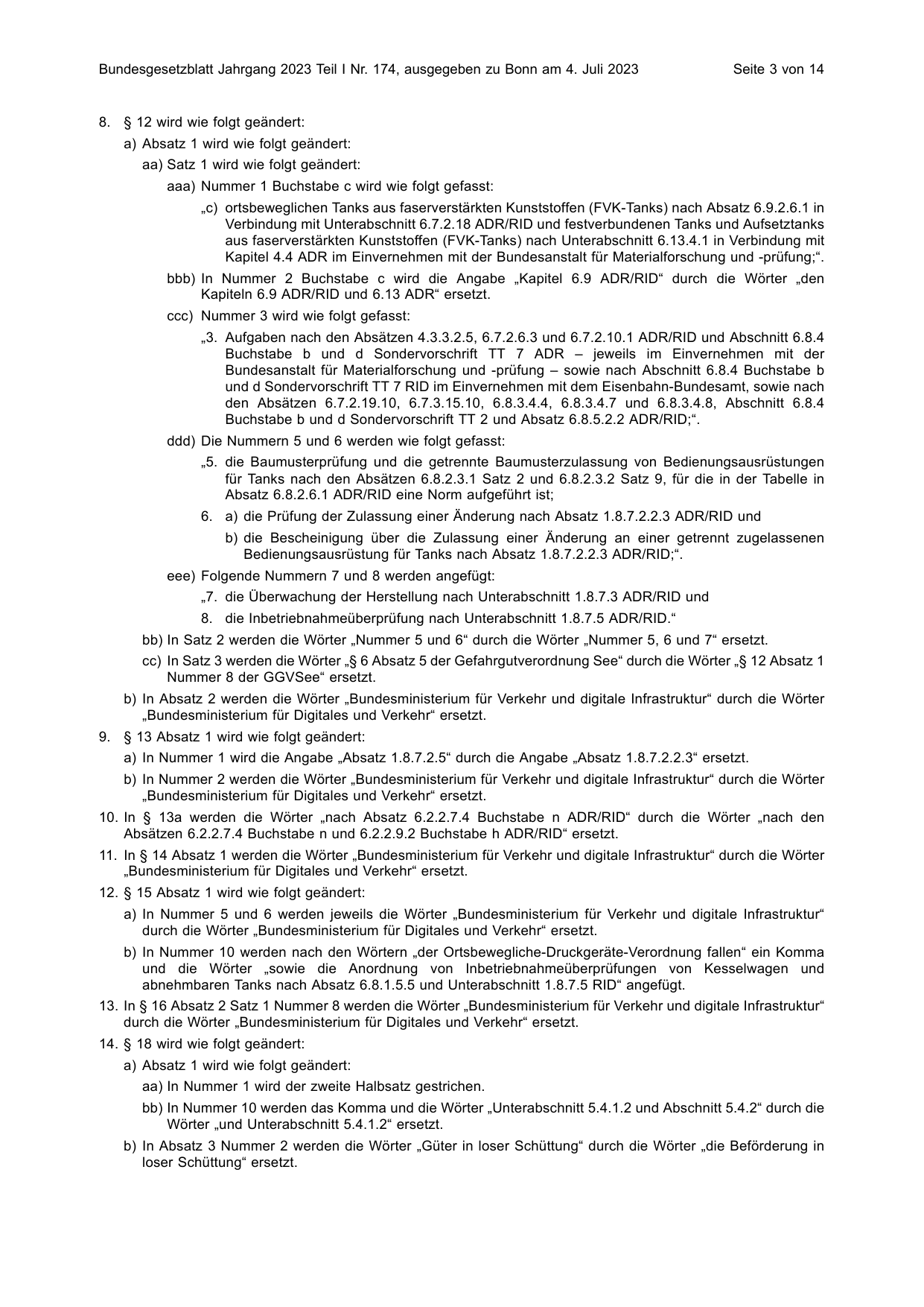 BGBl. 2023, Seite 3 — Originalseite als Abbildung