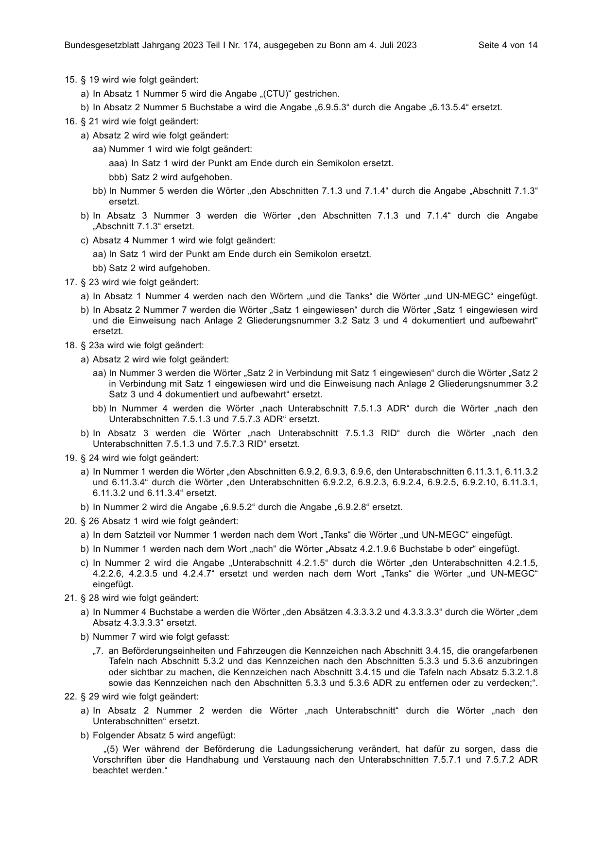 BGBl. 2023, Seite 4 — Originalseite als Abbildung