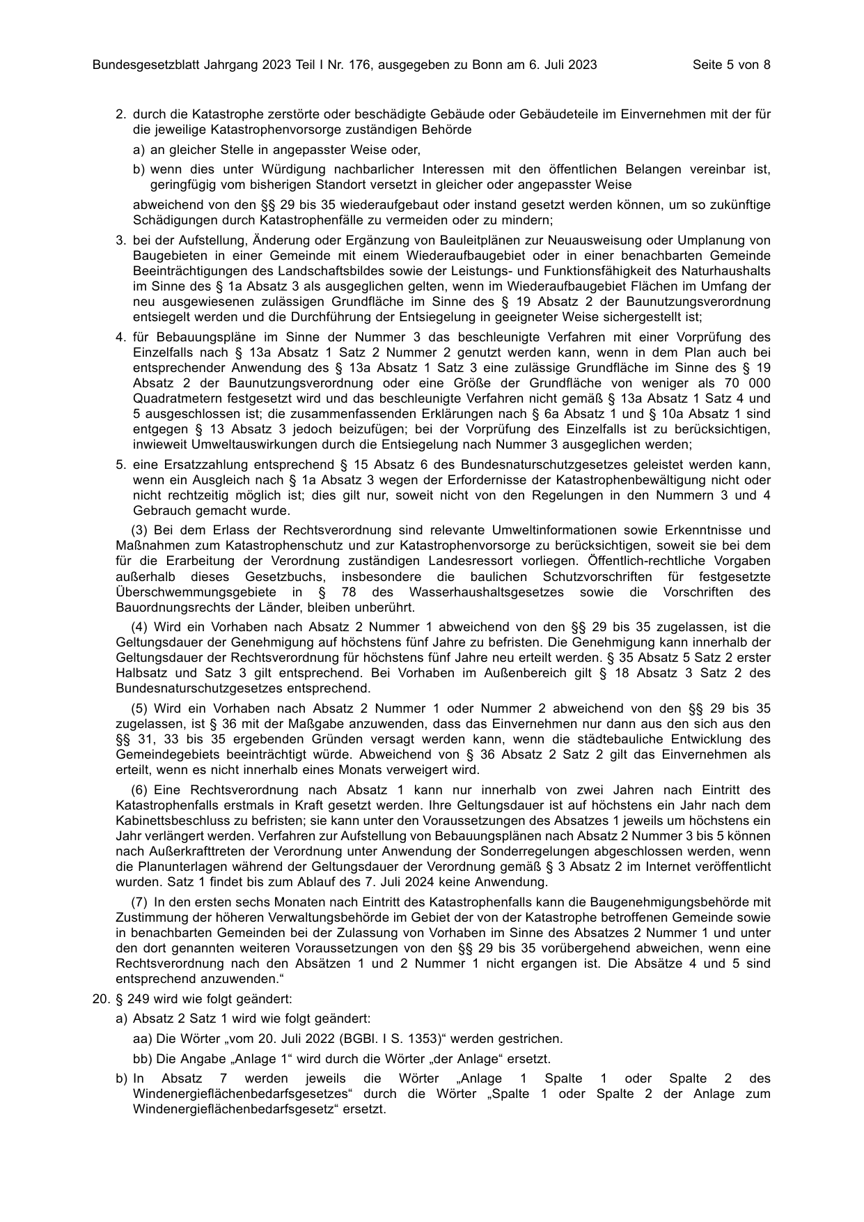 BGBl. 2023, Seite 5 — Originalseite als Abbildung