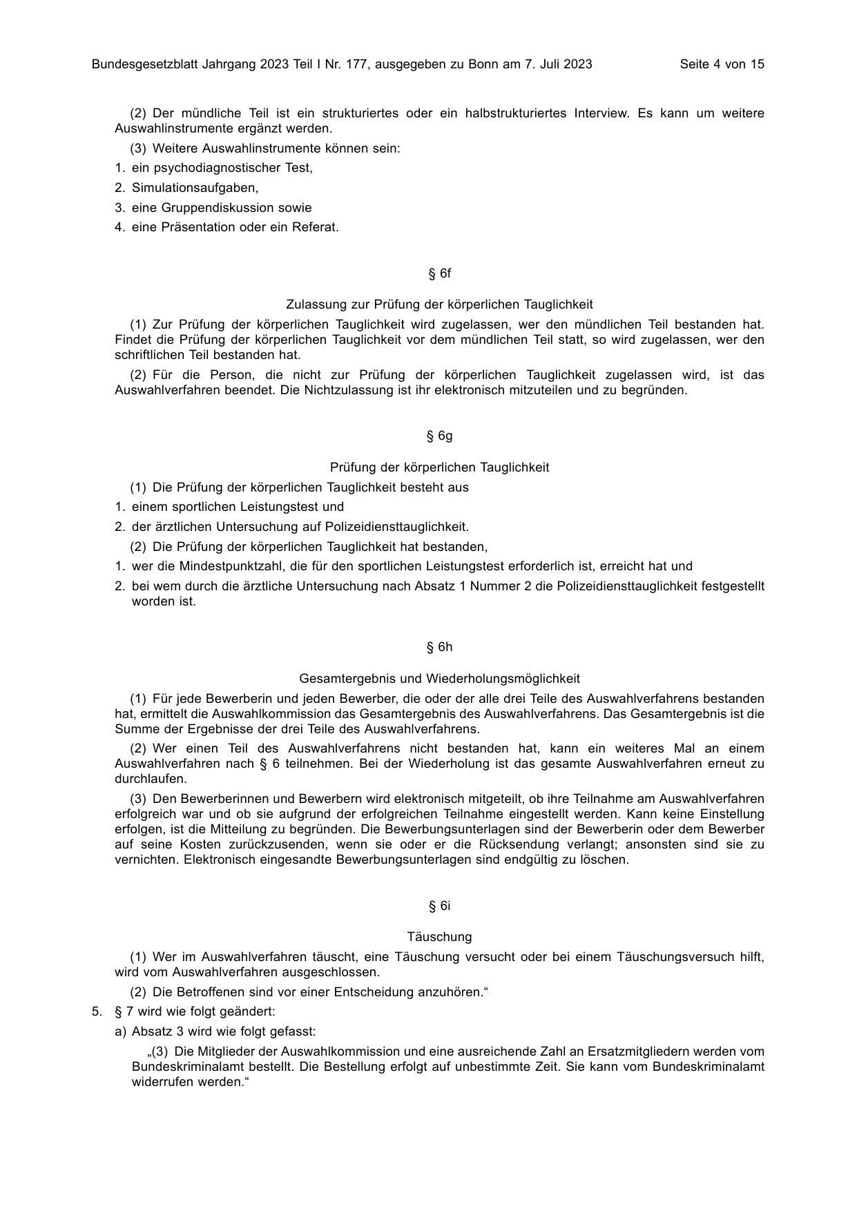 BGBl. 2023, Seite 4 — Originalseite als Abbildung