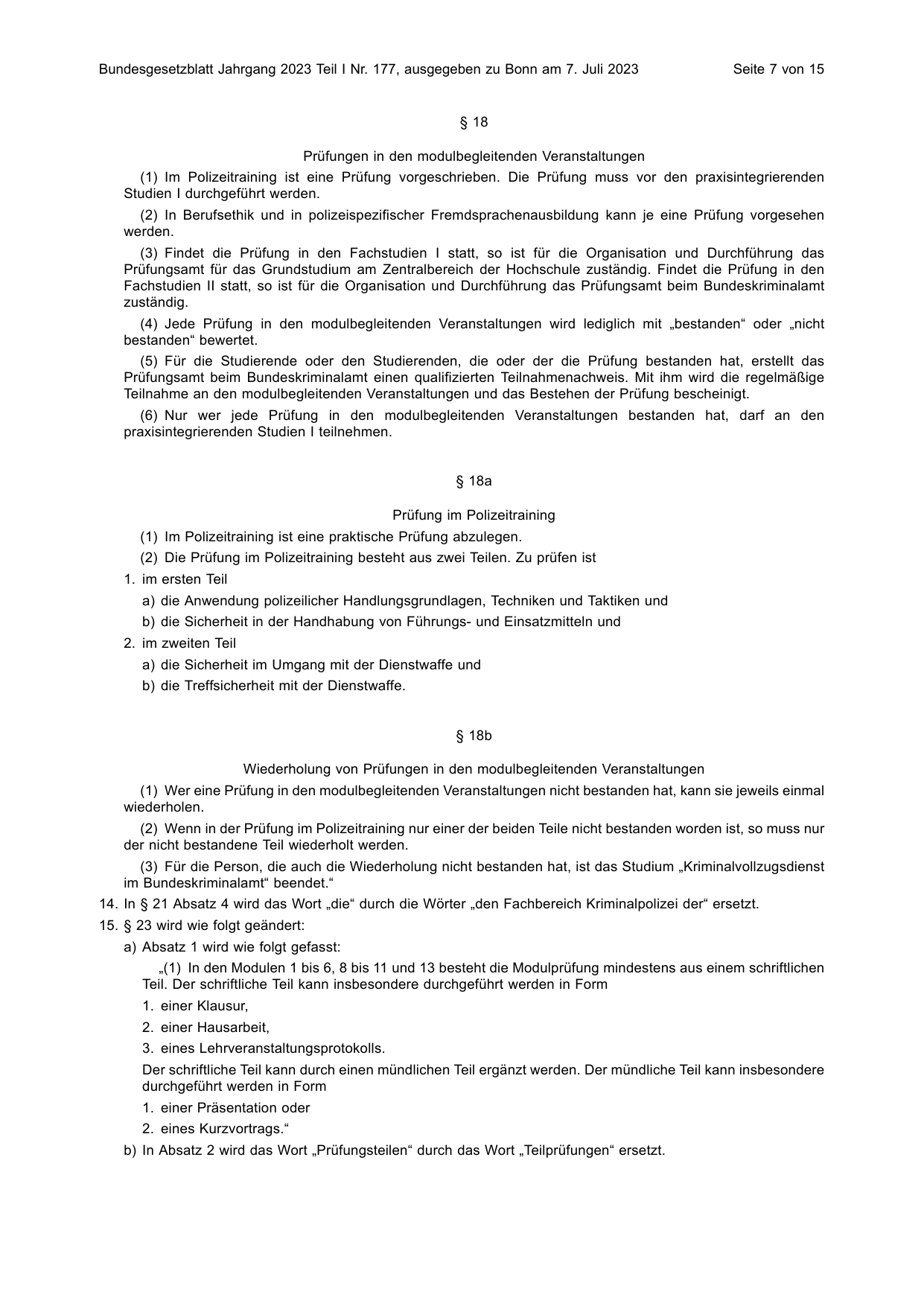 BGBl. 2023, Seite 7 — Originalseite als Abbildung