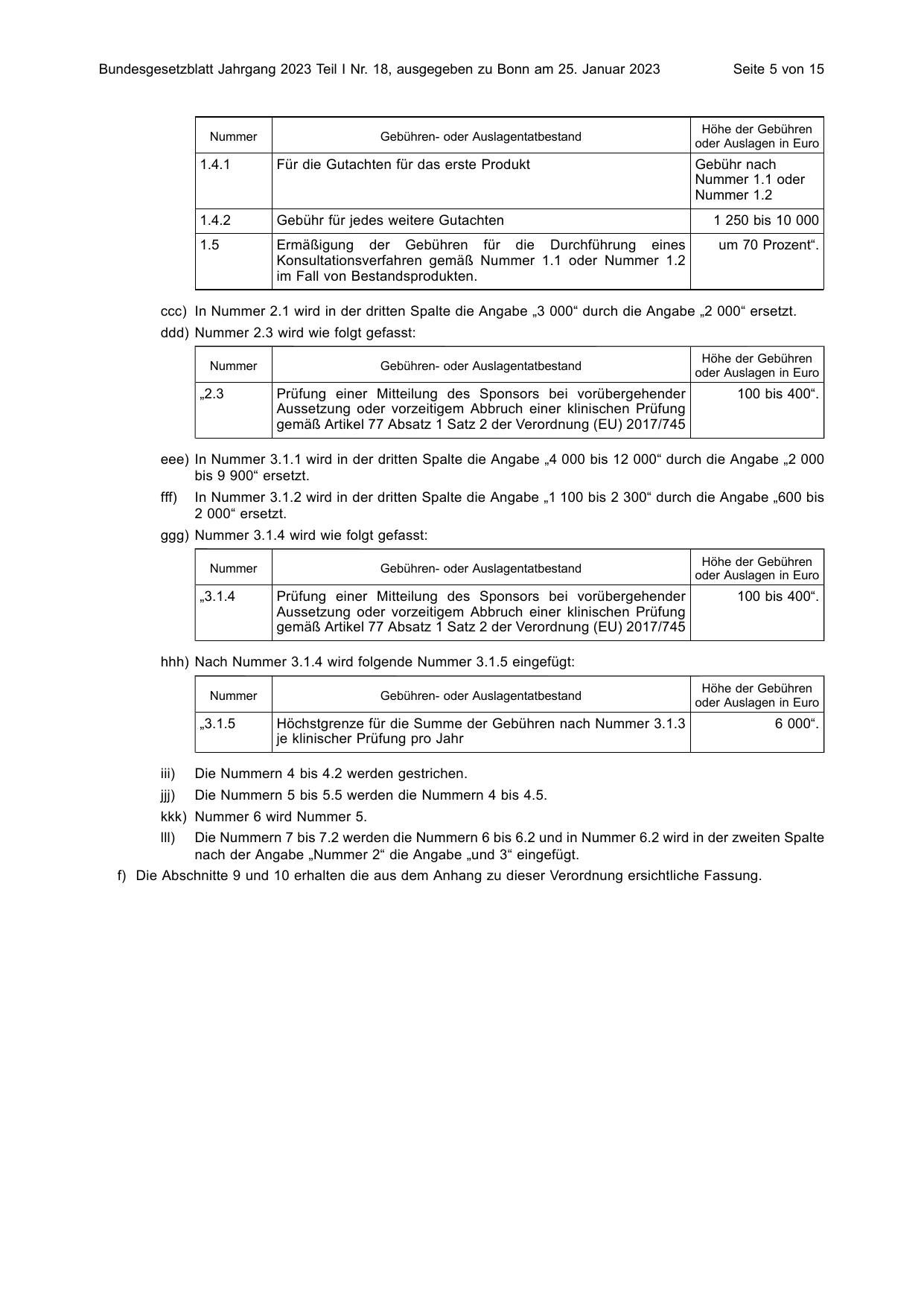 BGBl. 2023, Seite 5 — Originalseite als Abbildung