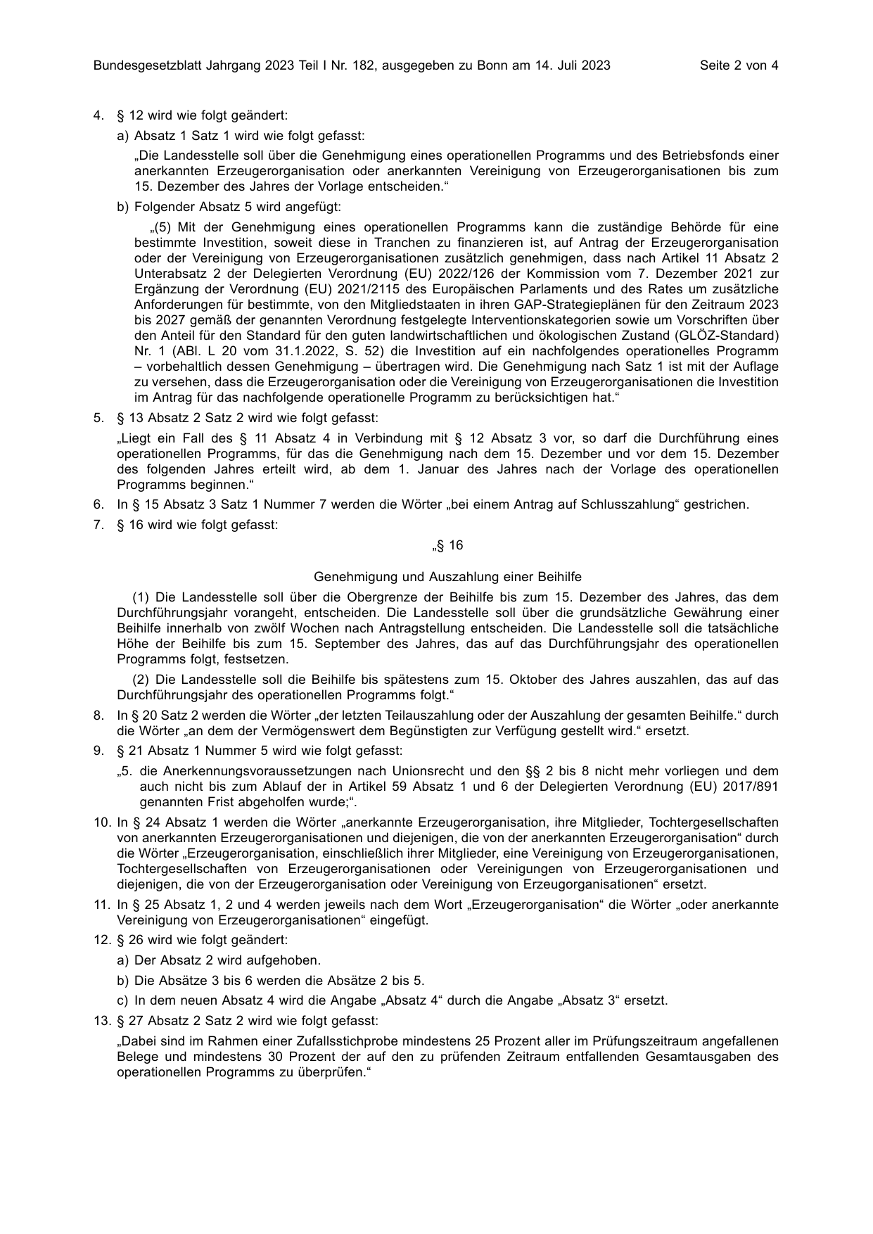 BGBl. 2023, Seite 2 — Originalseite als Abbildung