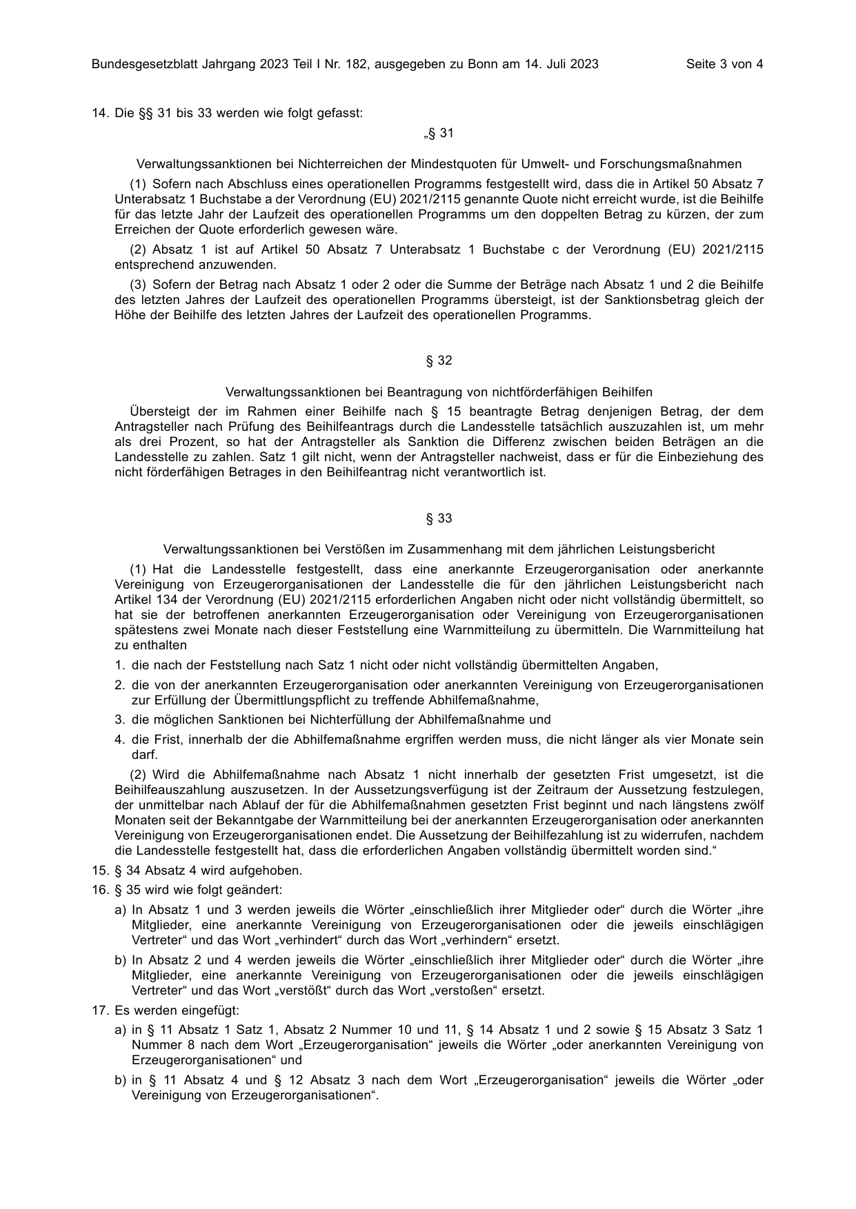 BGBl. 2023, Seite 3 — Originalseite als Abbildung