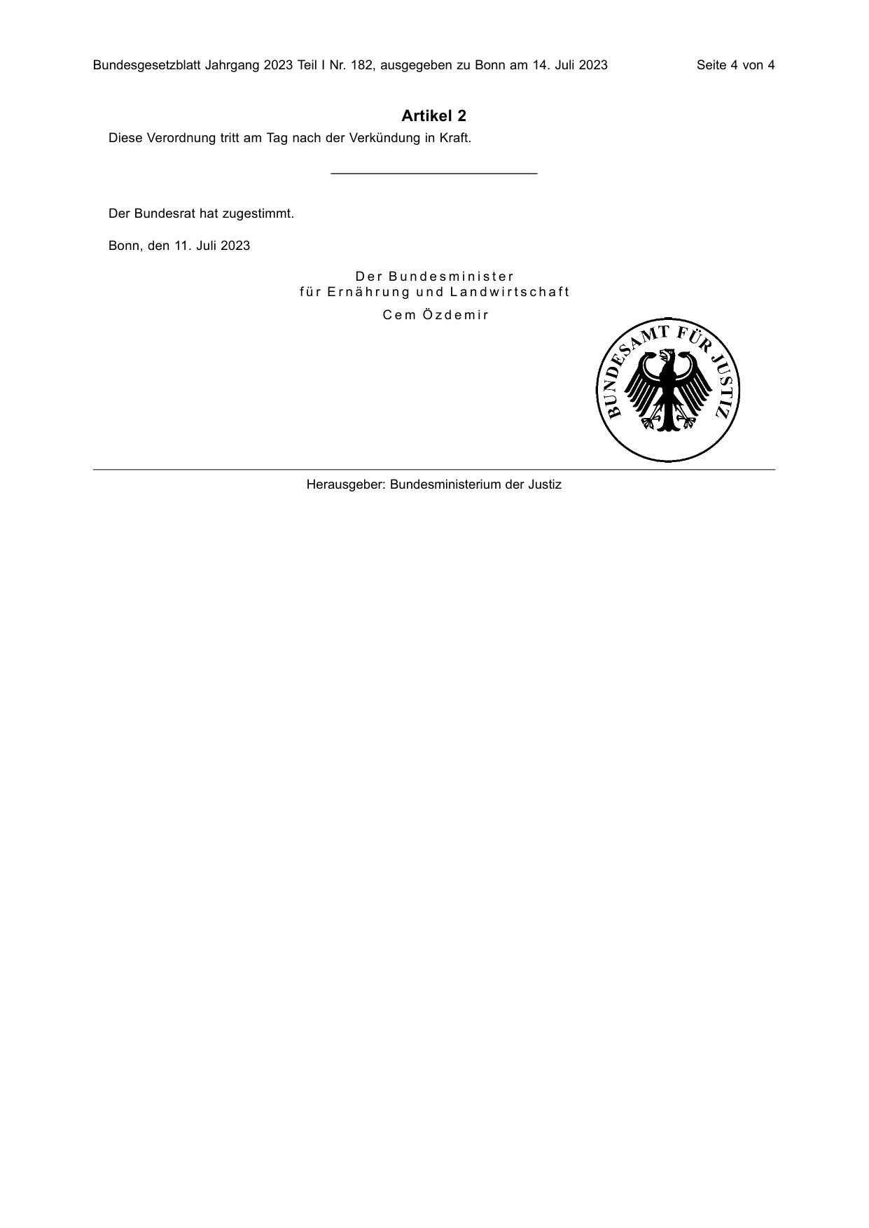 BGBl. 2023, Seite 4 — Originalseite als Abbildung