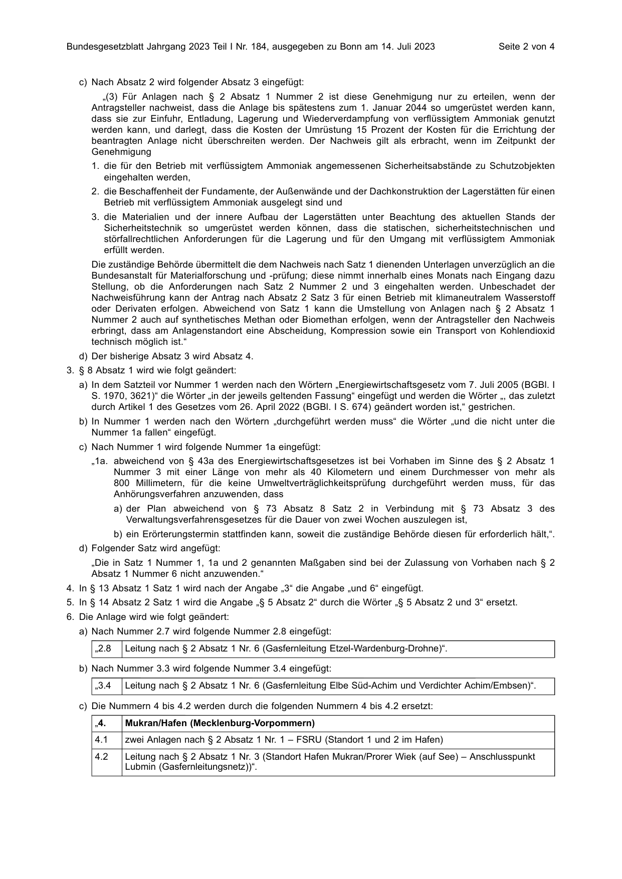 BGBl. 2023, Seite 2 — Originalseite als Abbildung