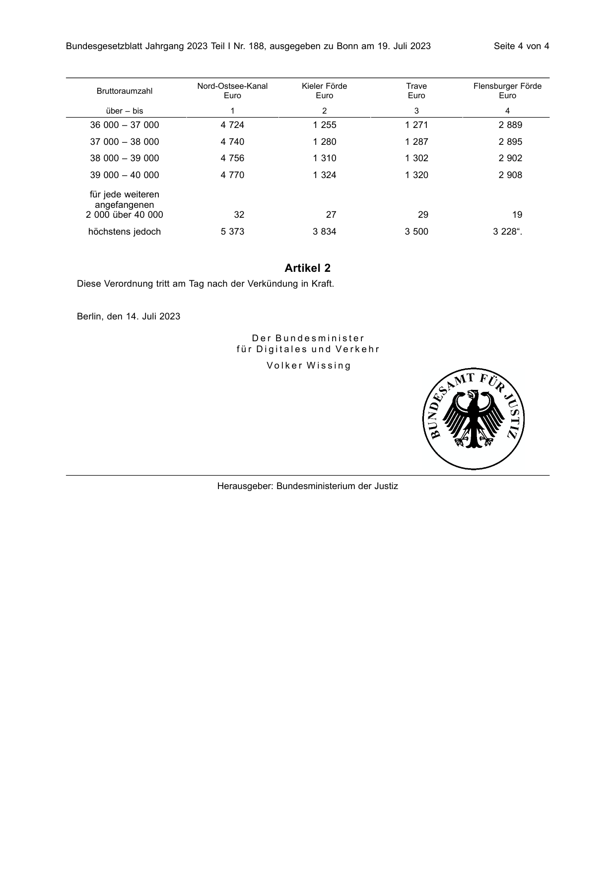 BGBl. 2023, Seite 4 — Originalseite als Abbildung