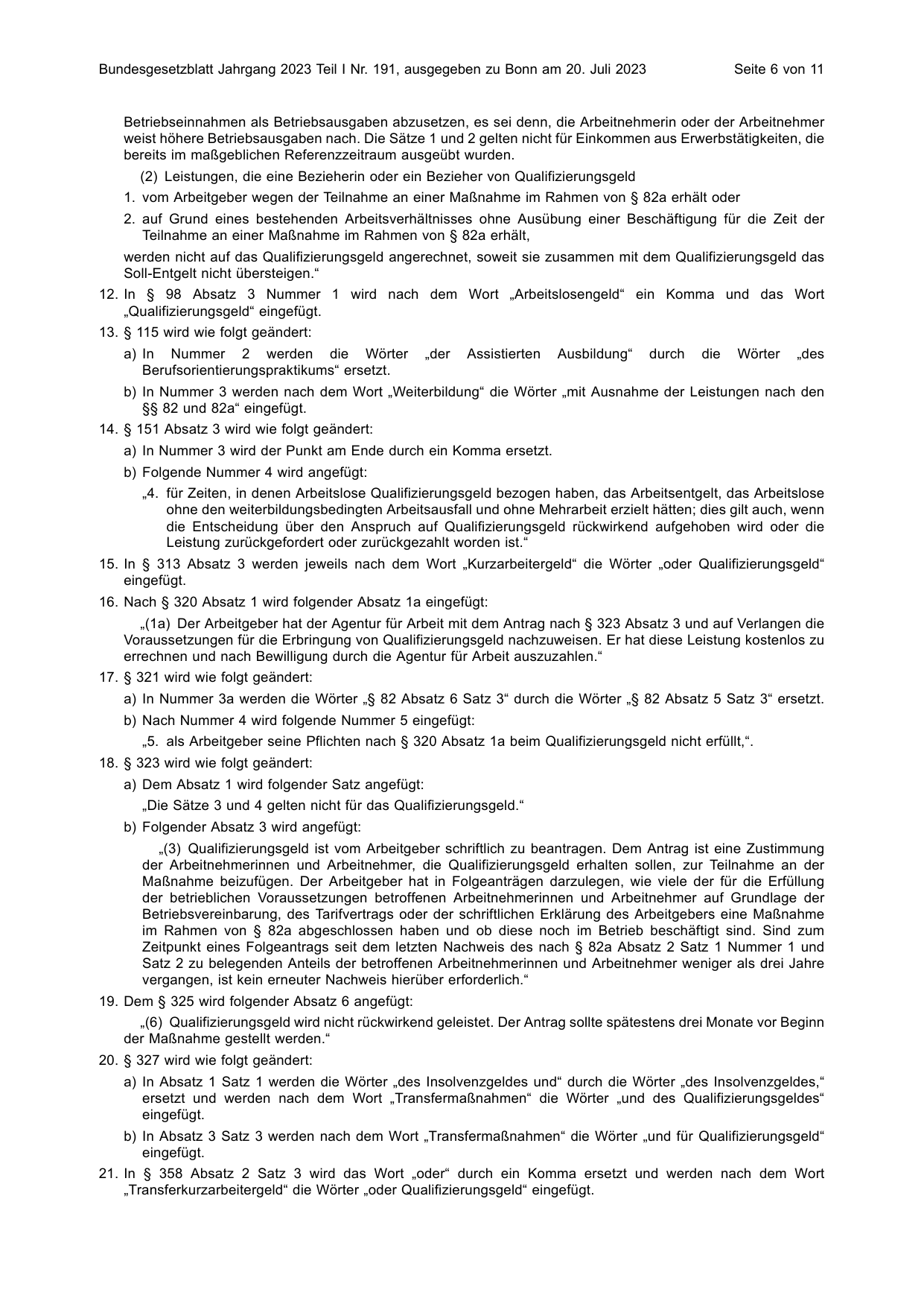 BGBl. 2023, Seite 6 — Originalseite als Abbildung