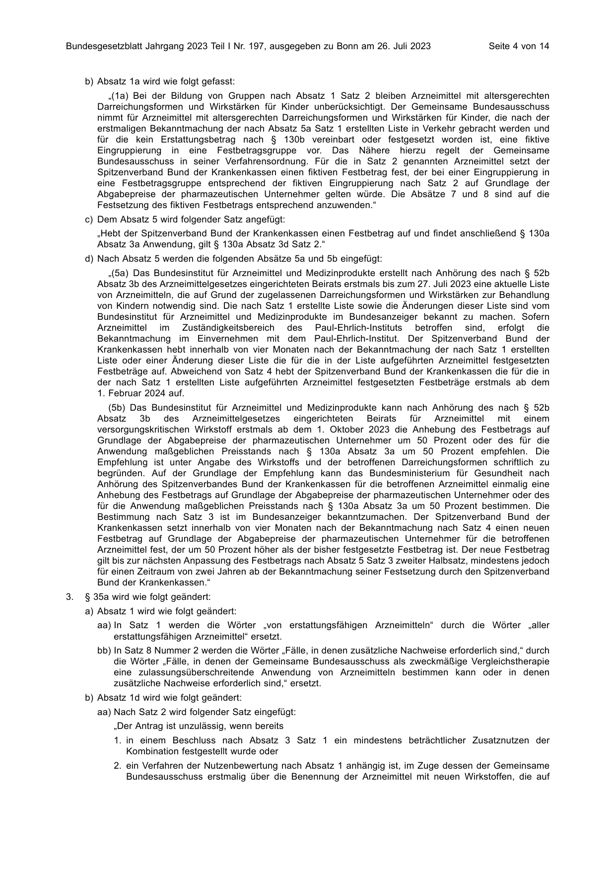 BGBl. 2023, Seite 4 — Originalseite als Abbildung