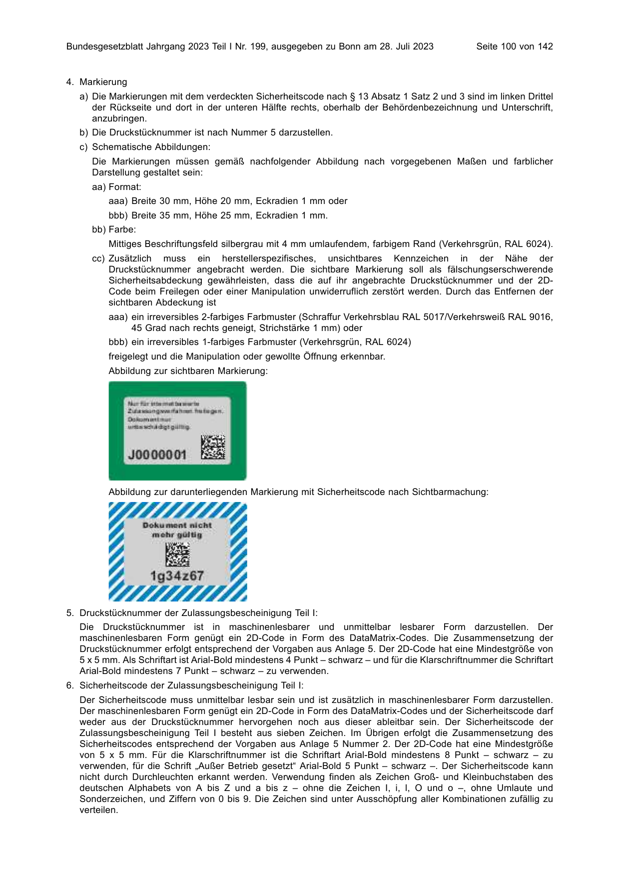 BGBl. 2023, Seite 100 — Originalseite als Abbildung