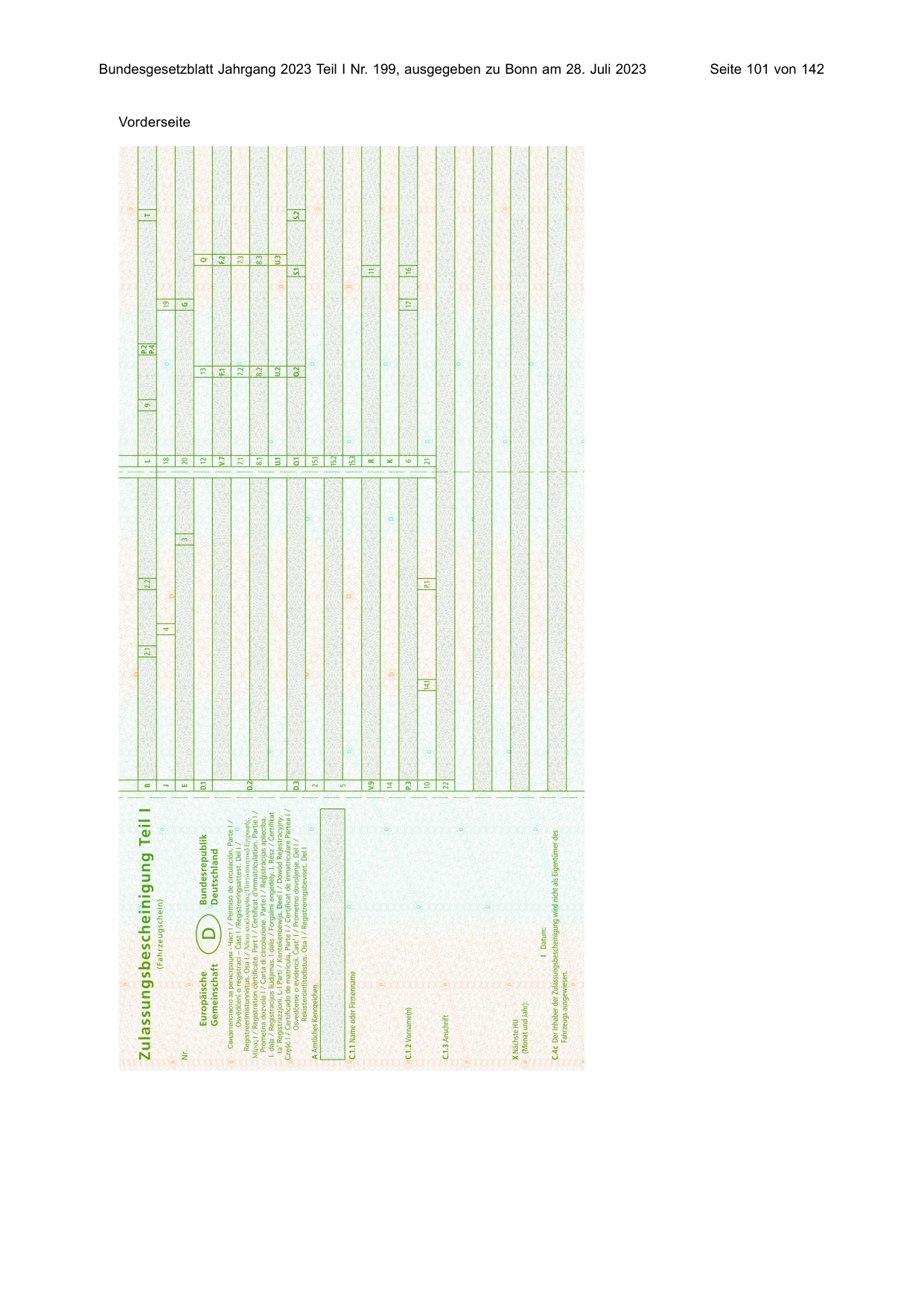 BGBl. 2023, Seite 101 — Originalseite als Abbildung