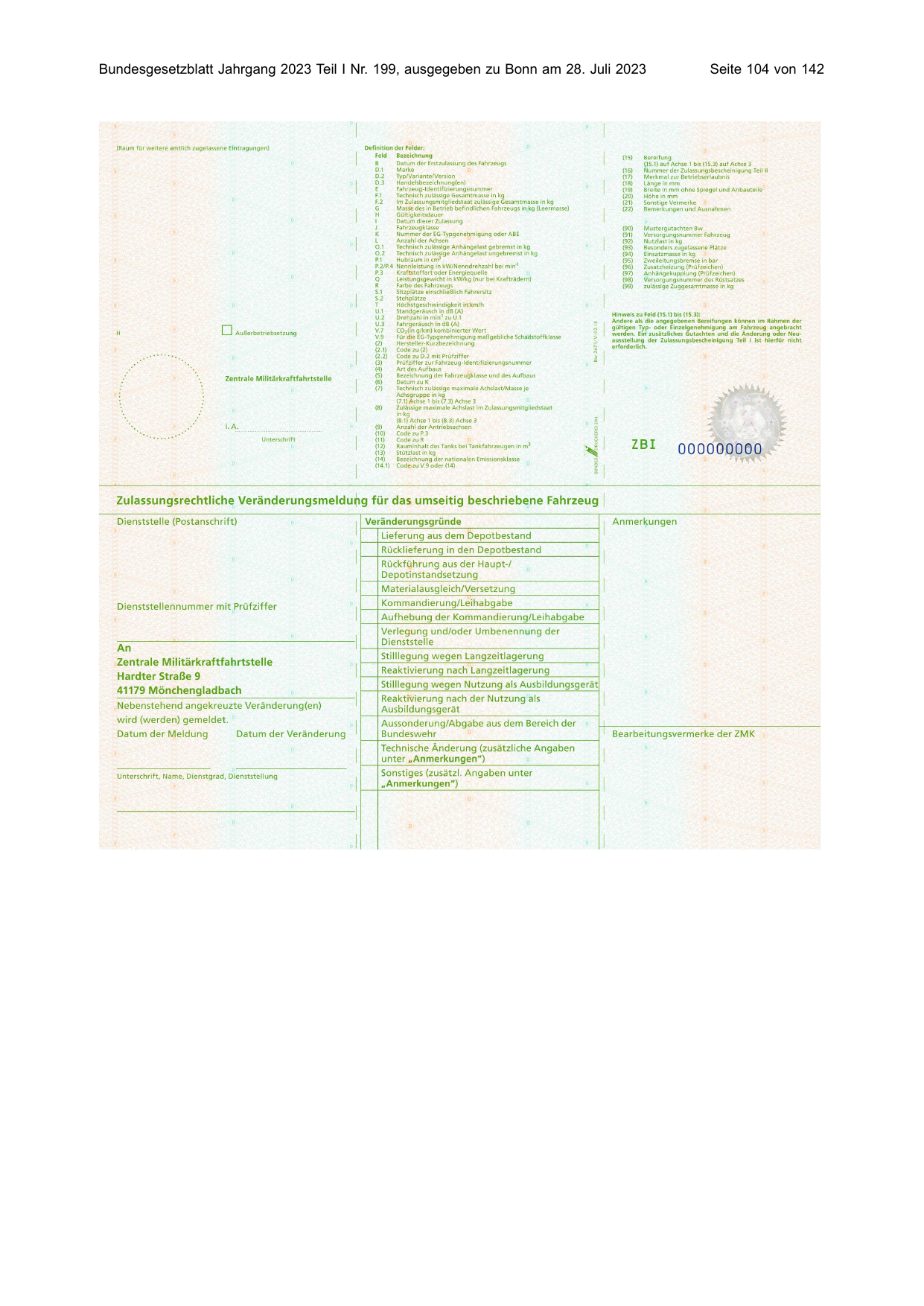 BGBl. 2023, Seite 104 — Originalseite als Abbildung