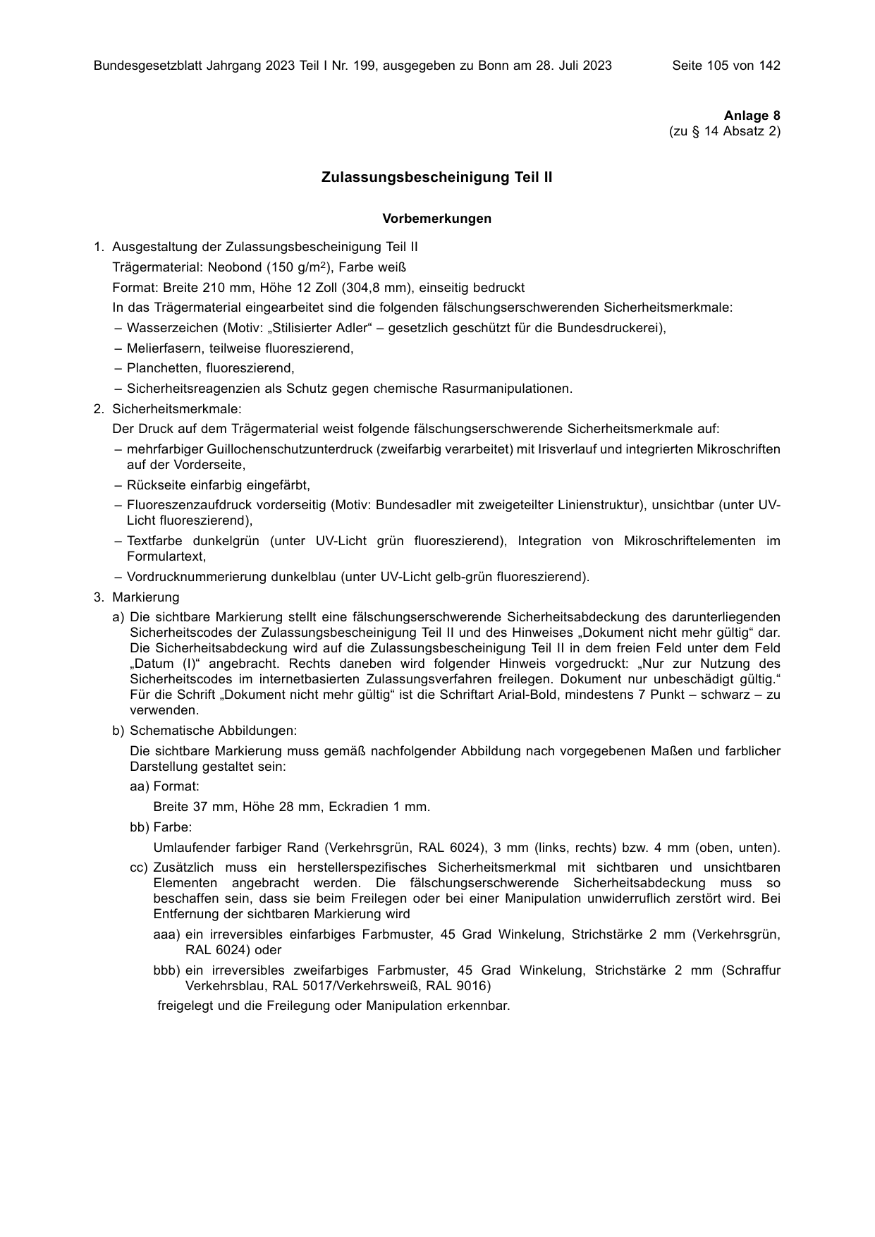 BGBl. 2023, Seite 105 — Originalseite als Abbildung
