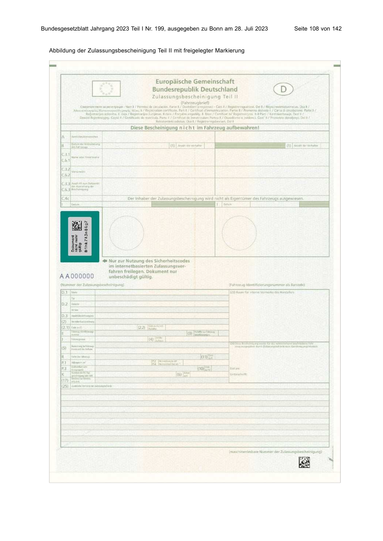 BGBl. 2023, Seite 108 — Originalseite als Abbildung